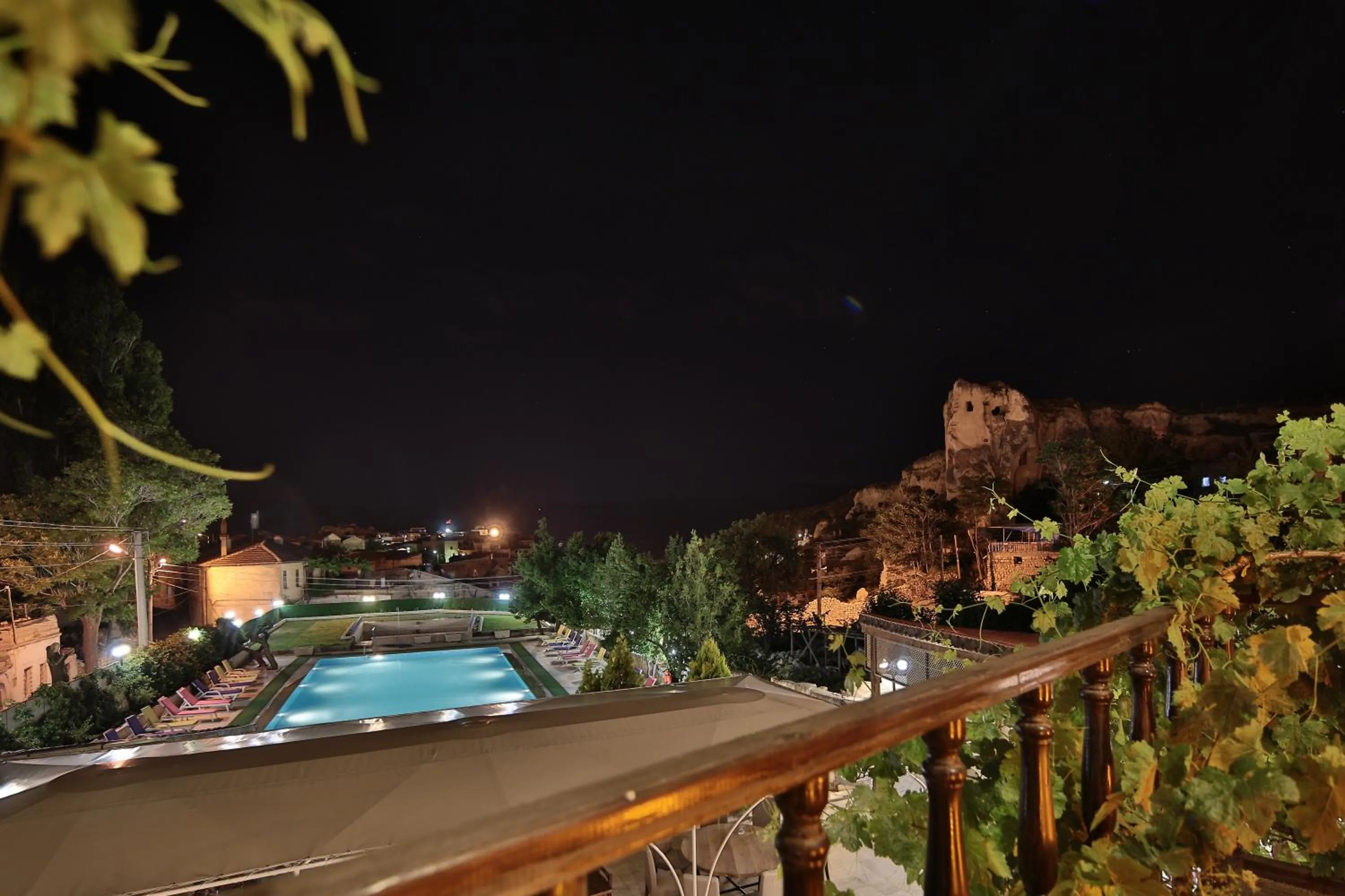 Pool view in Elif Stone House