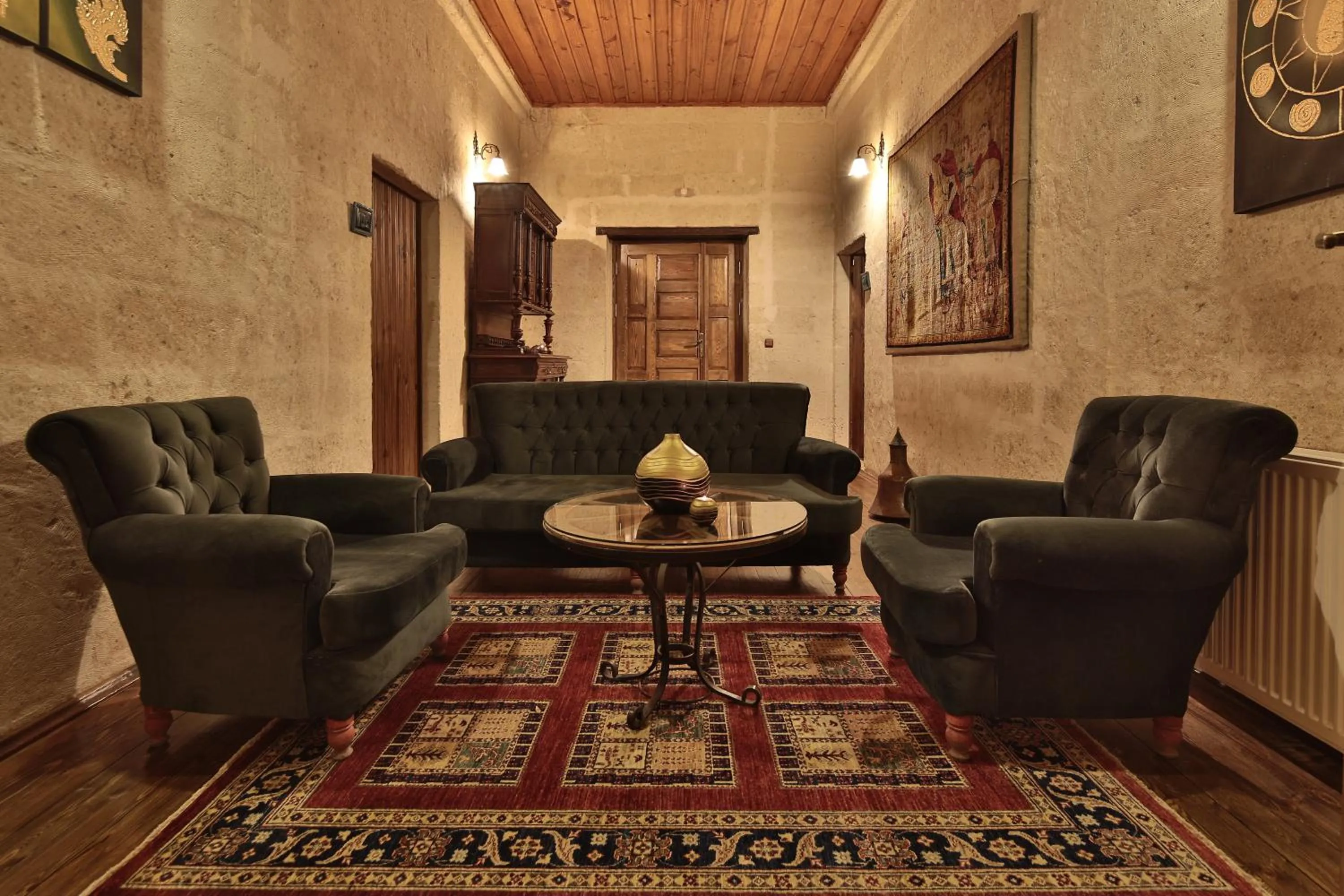 Living room in Elif Stone House