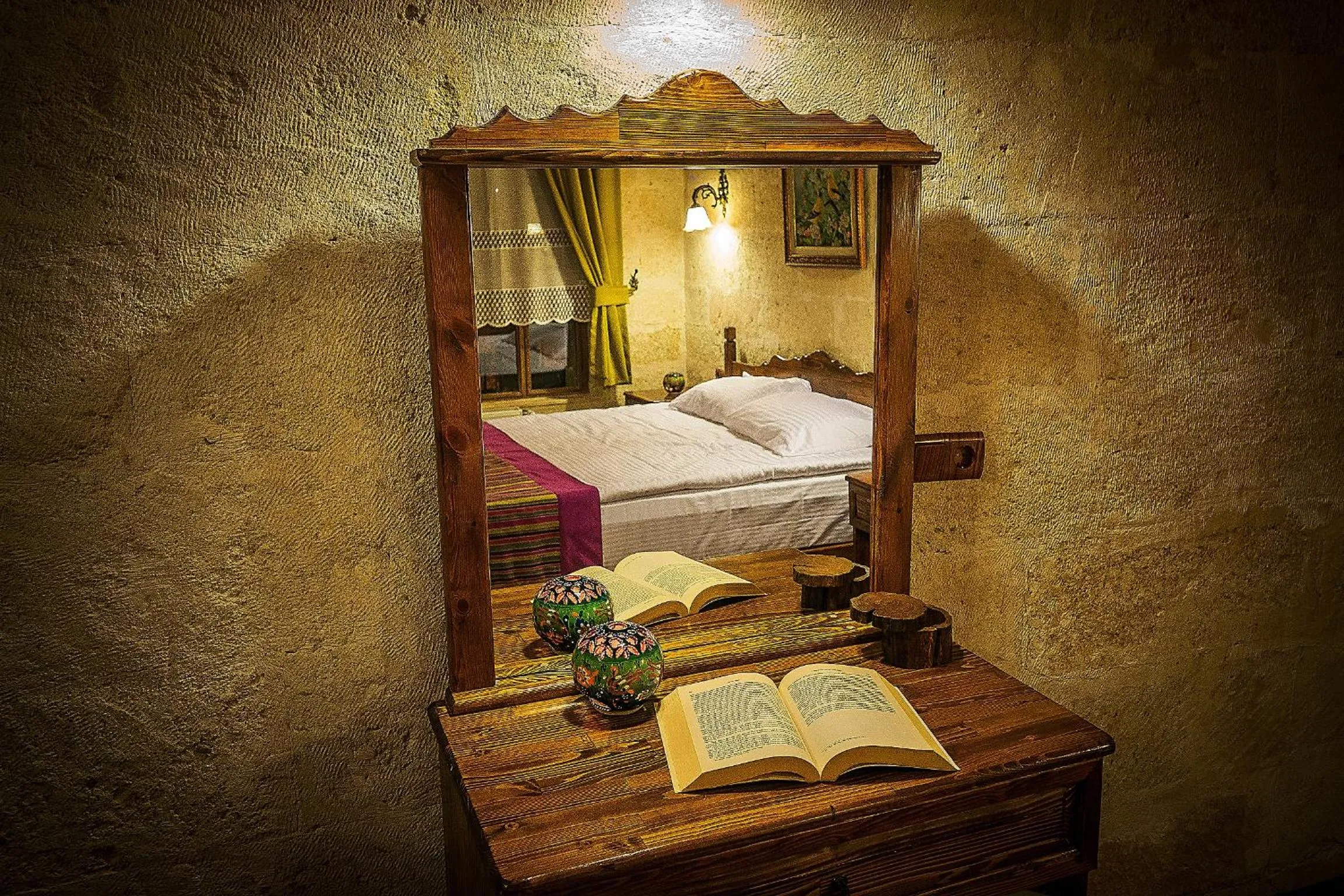 Decorative detail, Bed in Elif Stone House