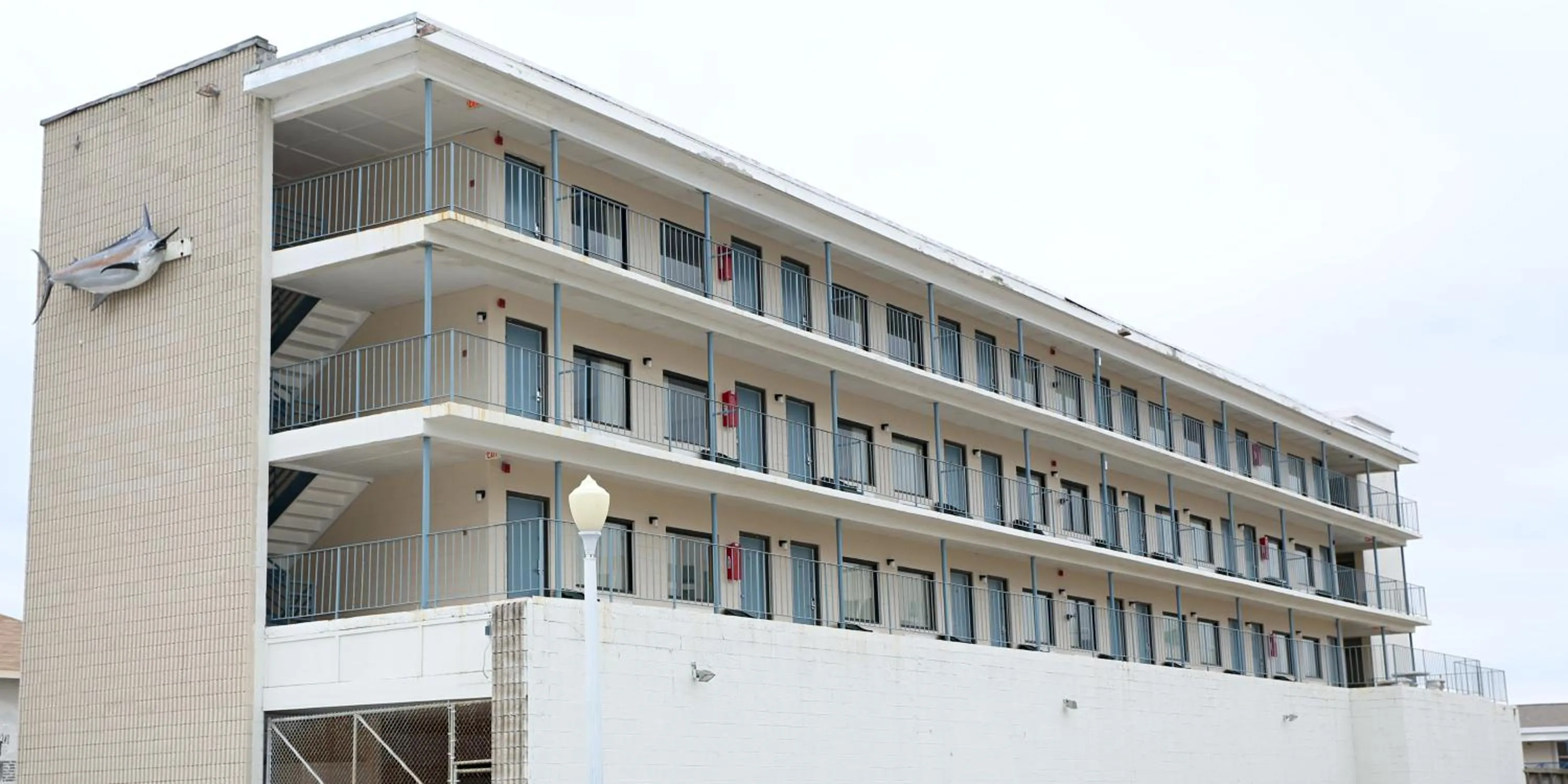 Facade/entrance in Blue Marlin Motel