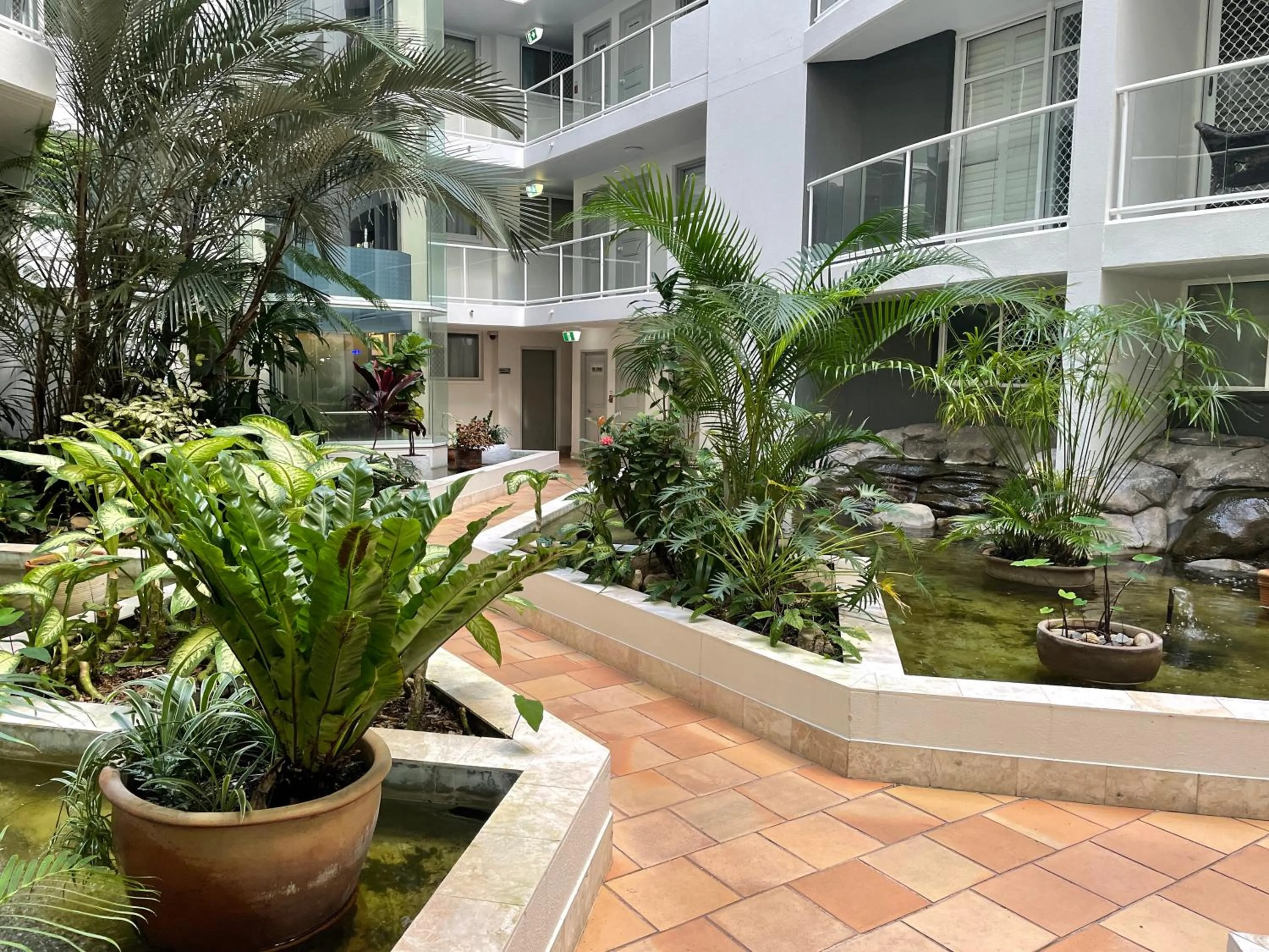 Garden view in The Atrium Resort