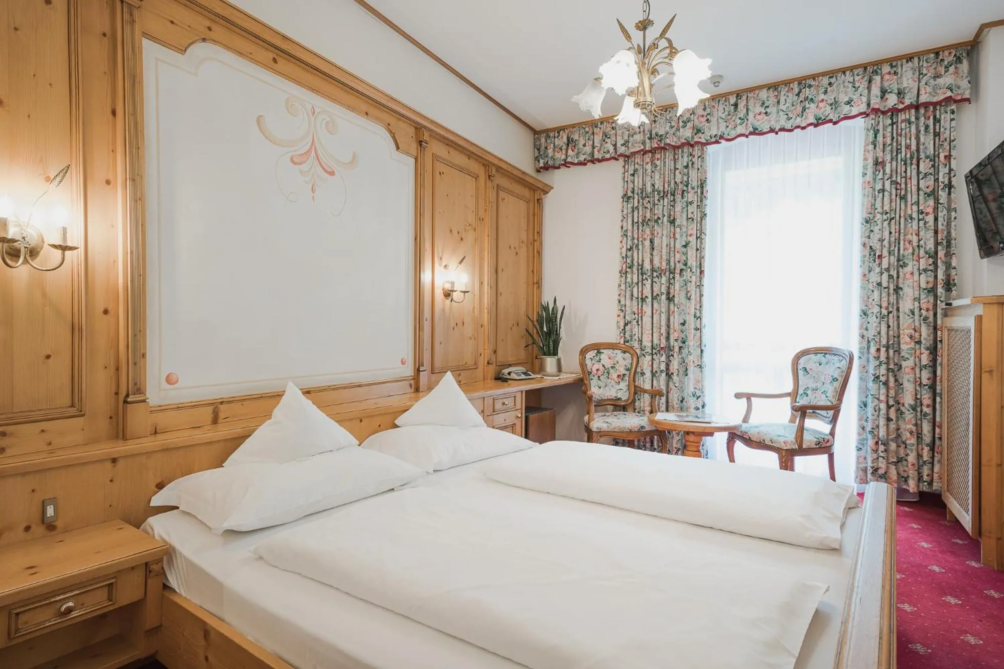 Bed in Hotel Sonklarhof