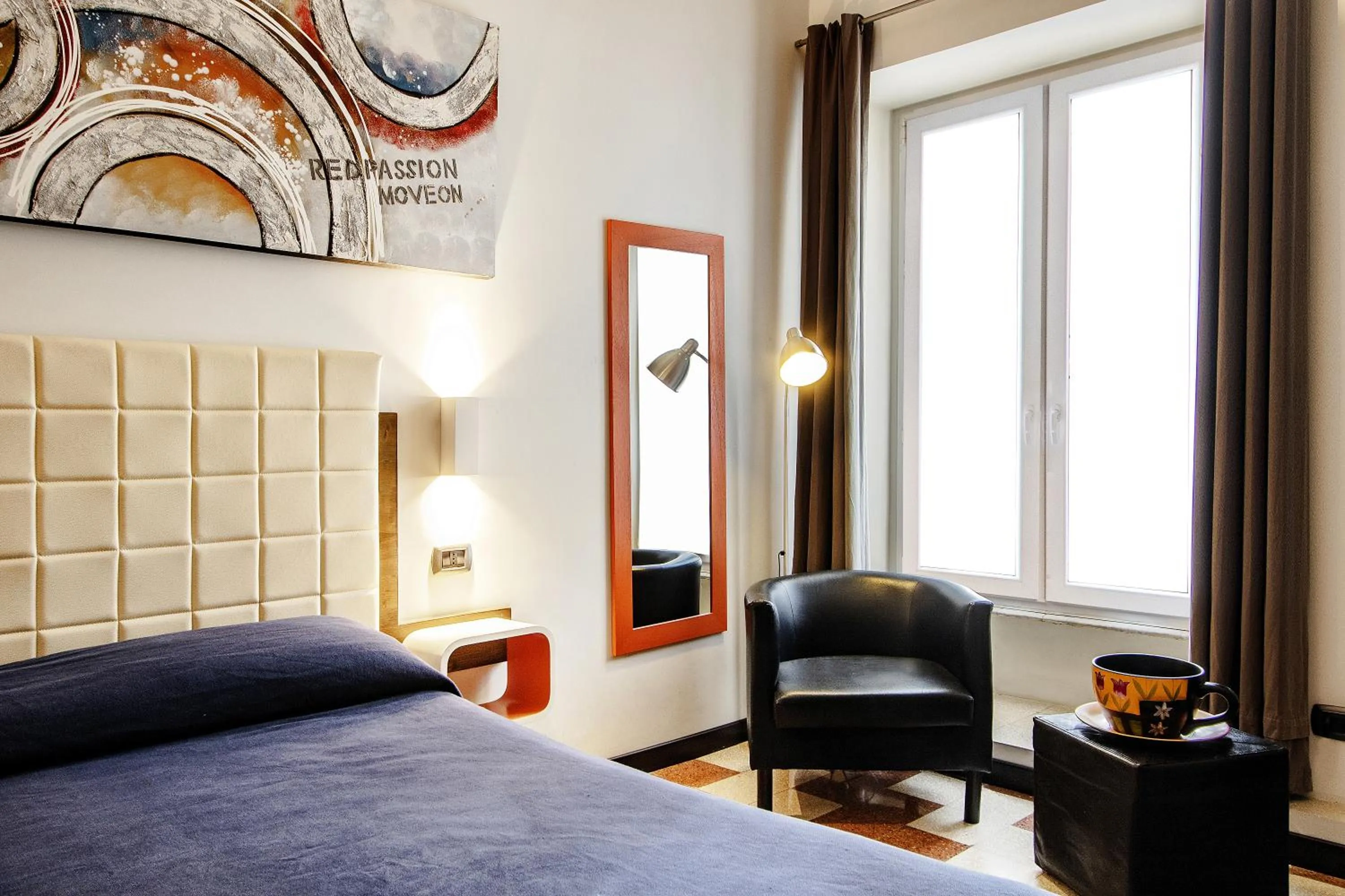 Seating area, Bed in Old Kitchen Vatican Suites