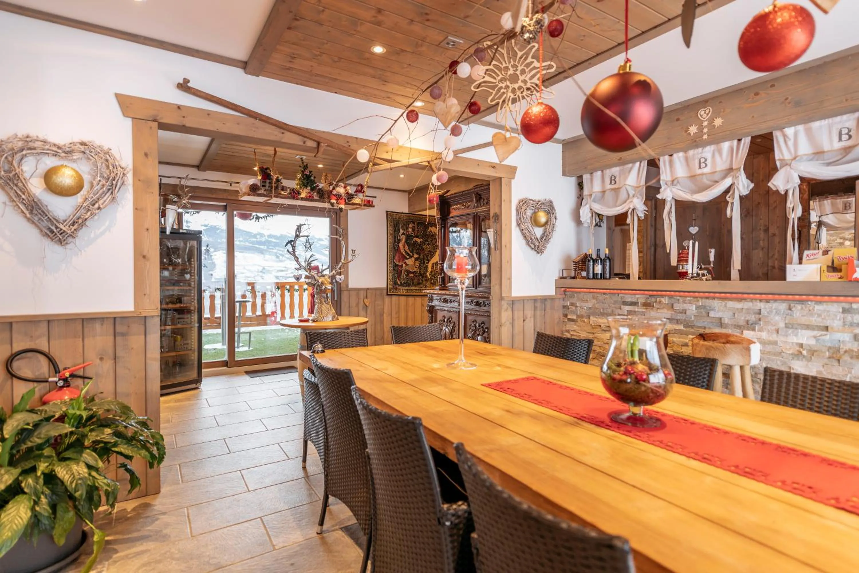 Dining area in De Blockhut