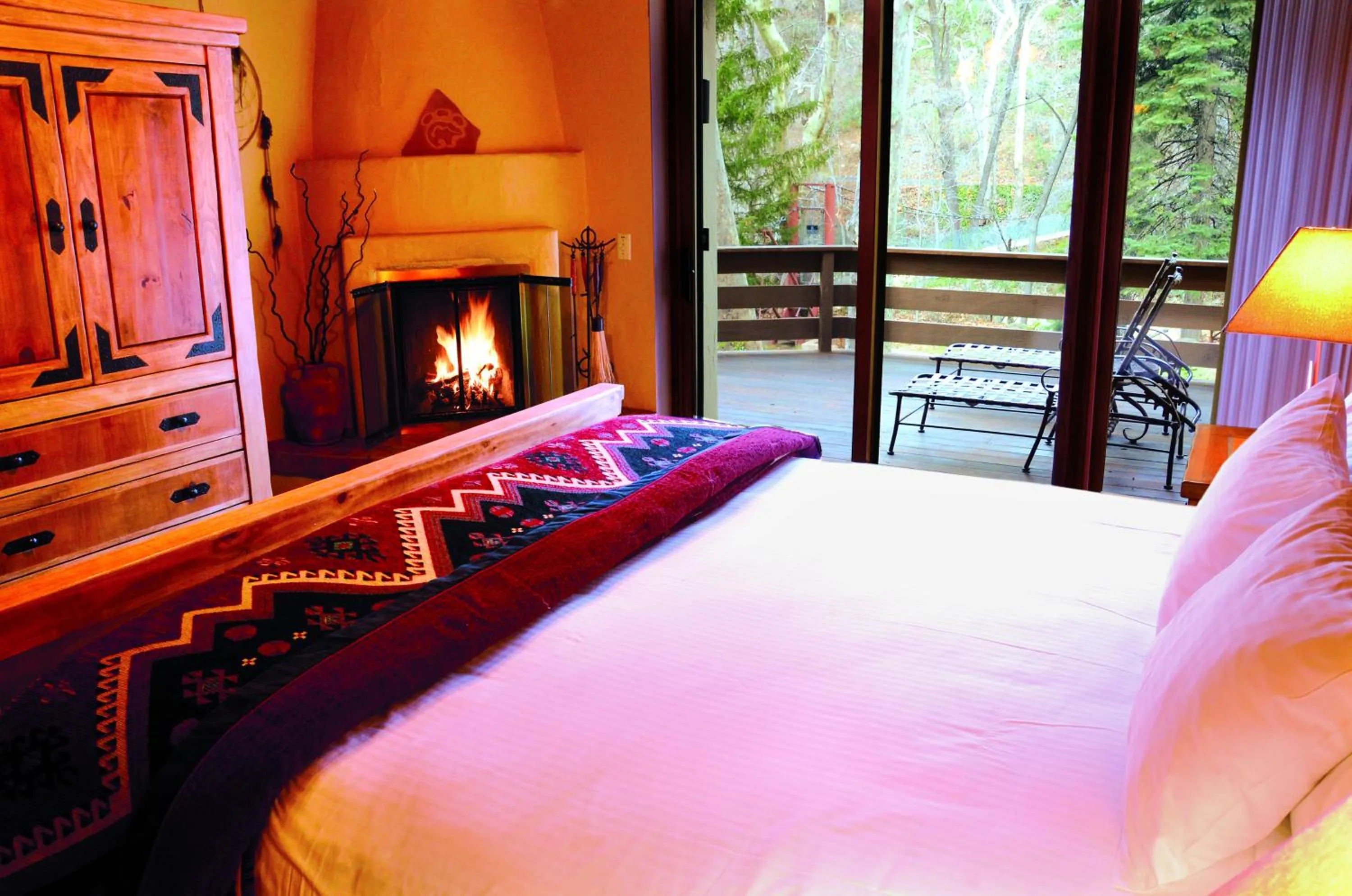 Bed in Junipine Resort