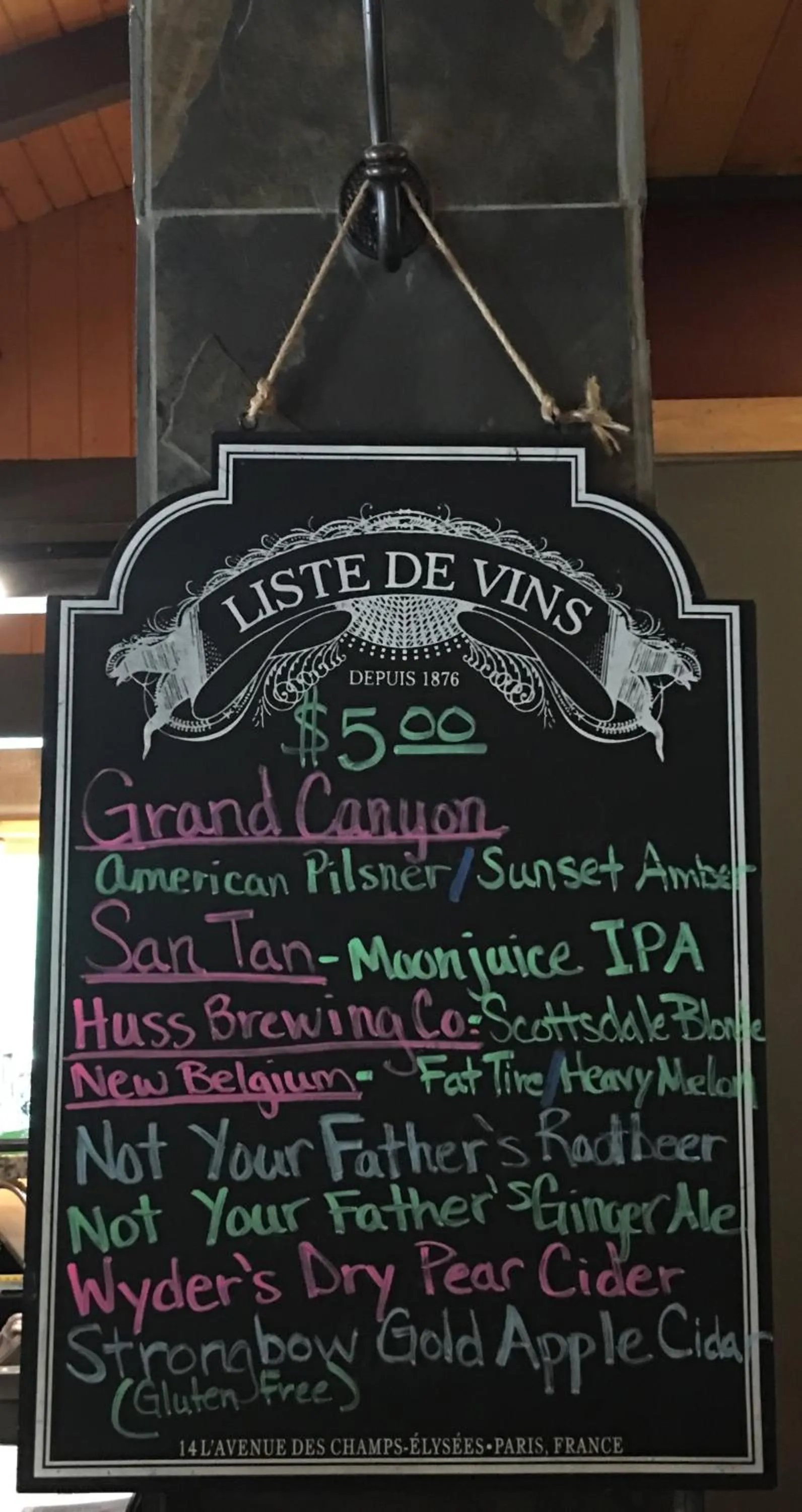 Alcoholic drinks in Junipine Resort