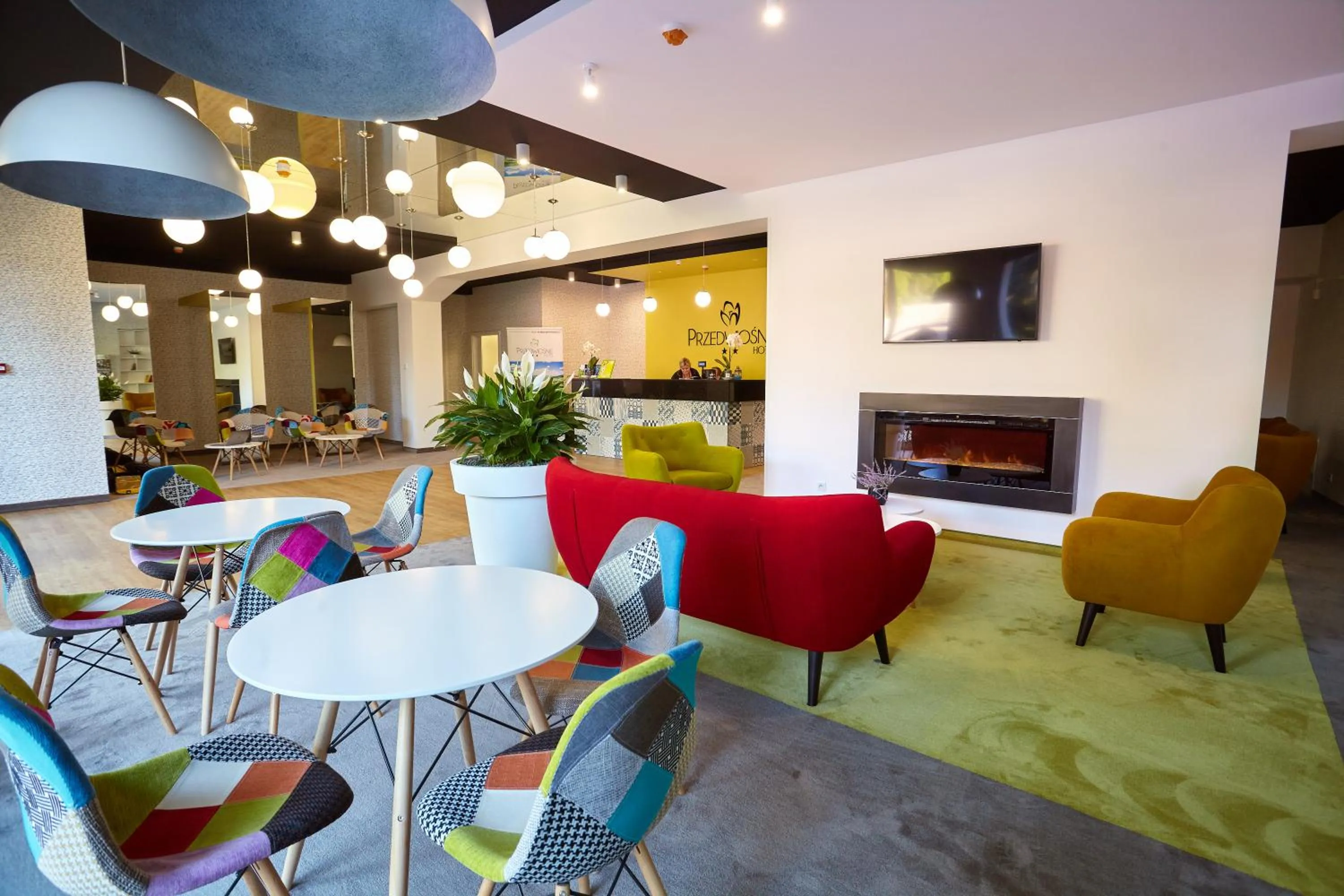 Lobby or reception in Hotel Przedwiośnie