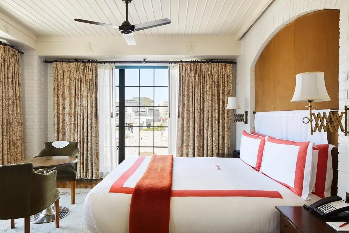 Bed in The Bowery Hotel