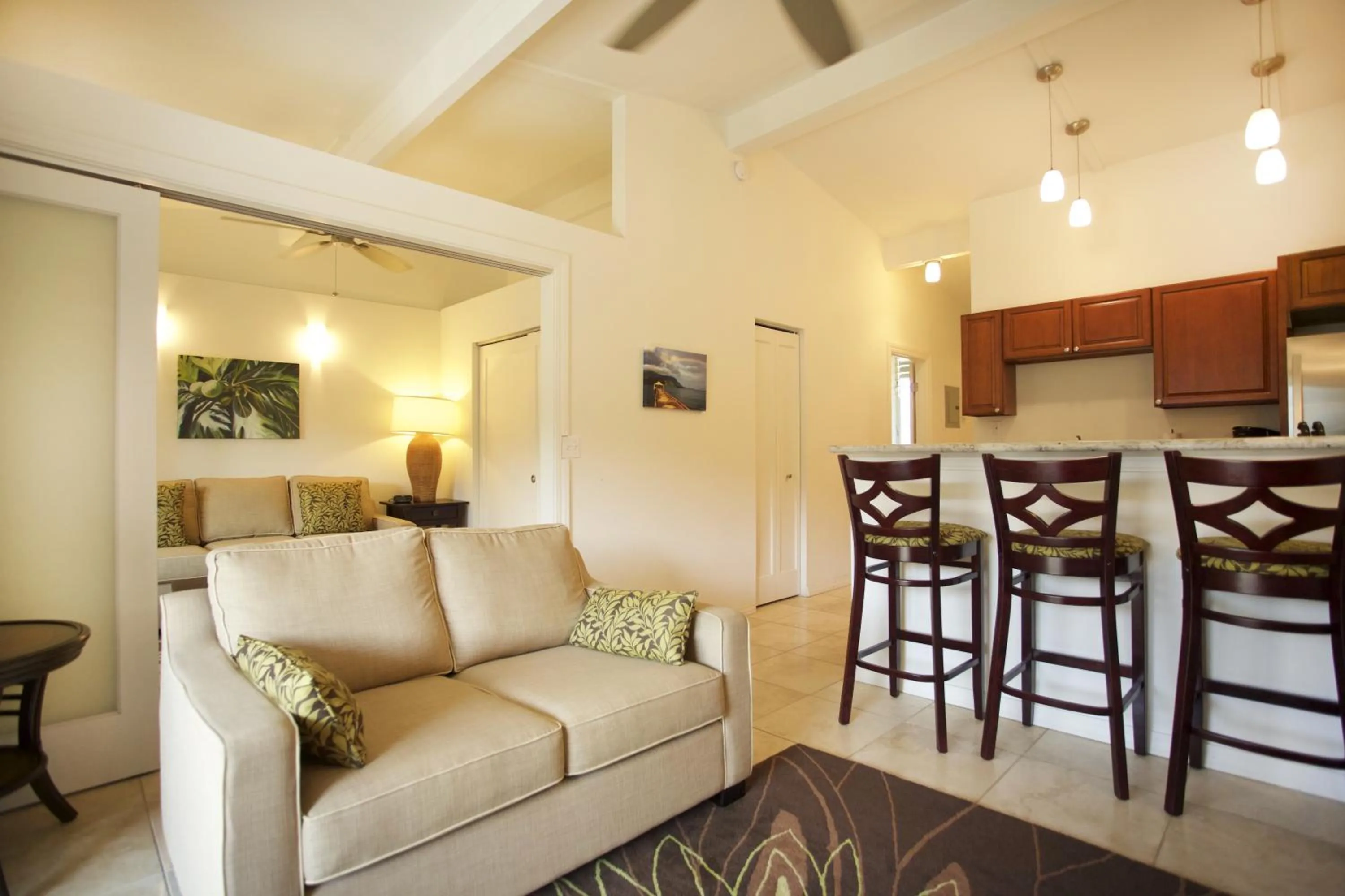 Living room in Castle Kauai Kailani