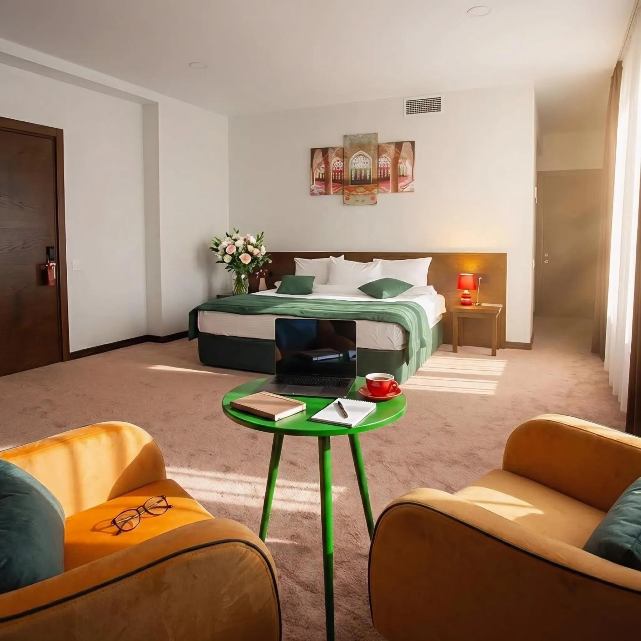 Bed in Da Vinci Boutique Hotel