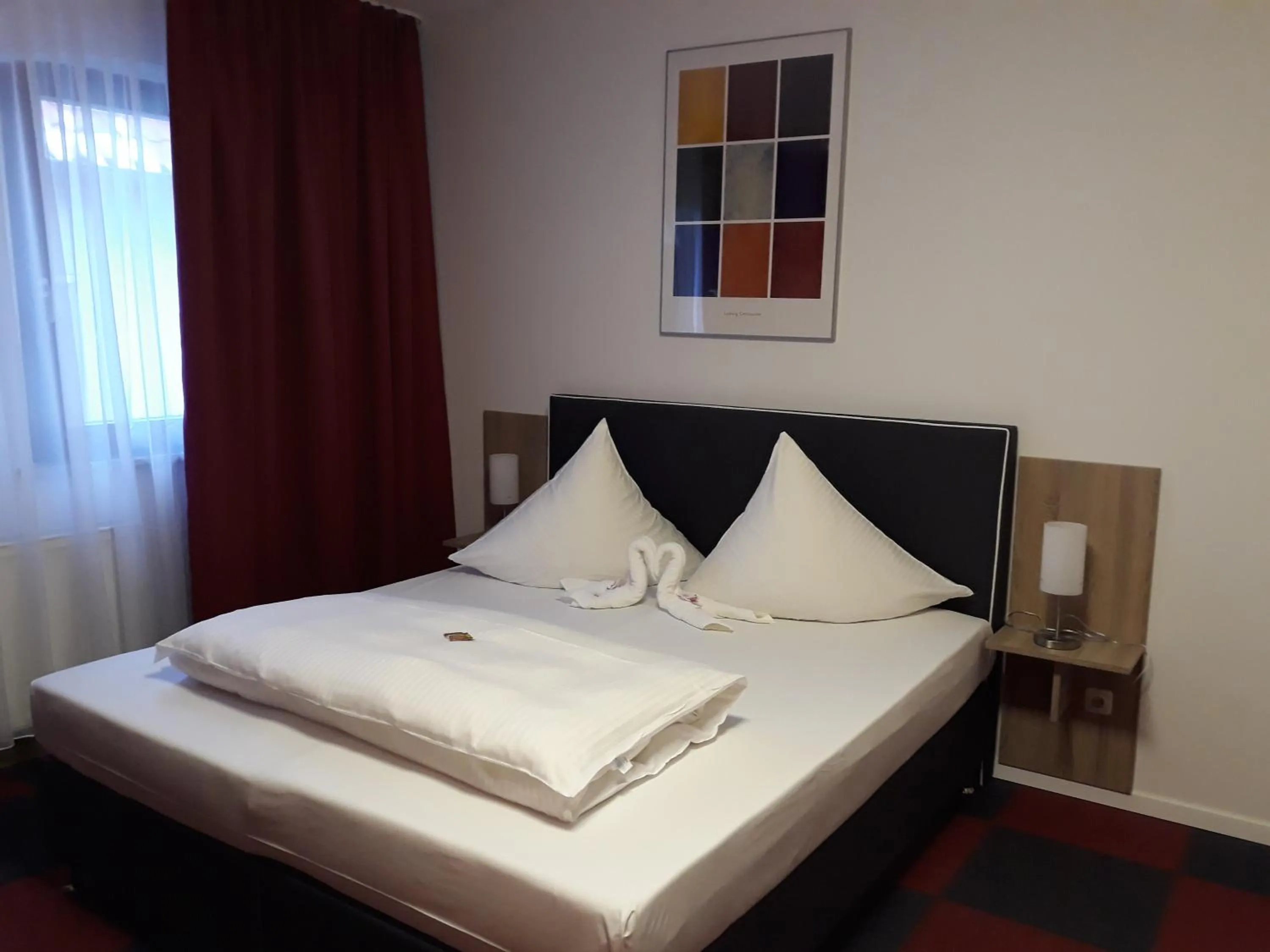 Decorative detail, Bed in Hotel Luca