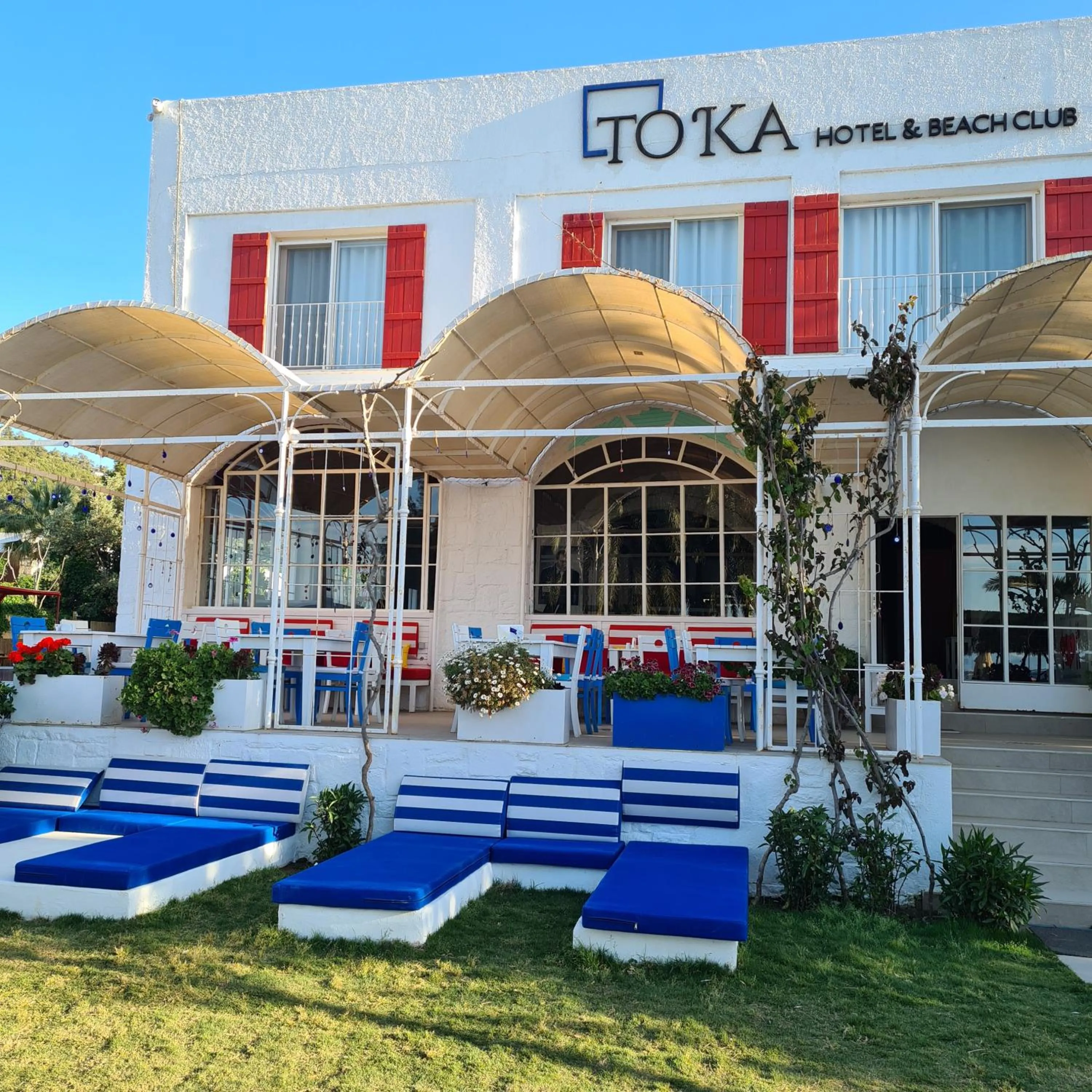 Restaurant/places to eat, Property Building in Toka Bodrum Hotel & Beach Club