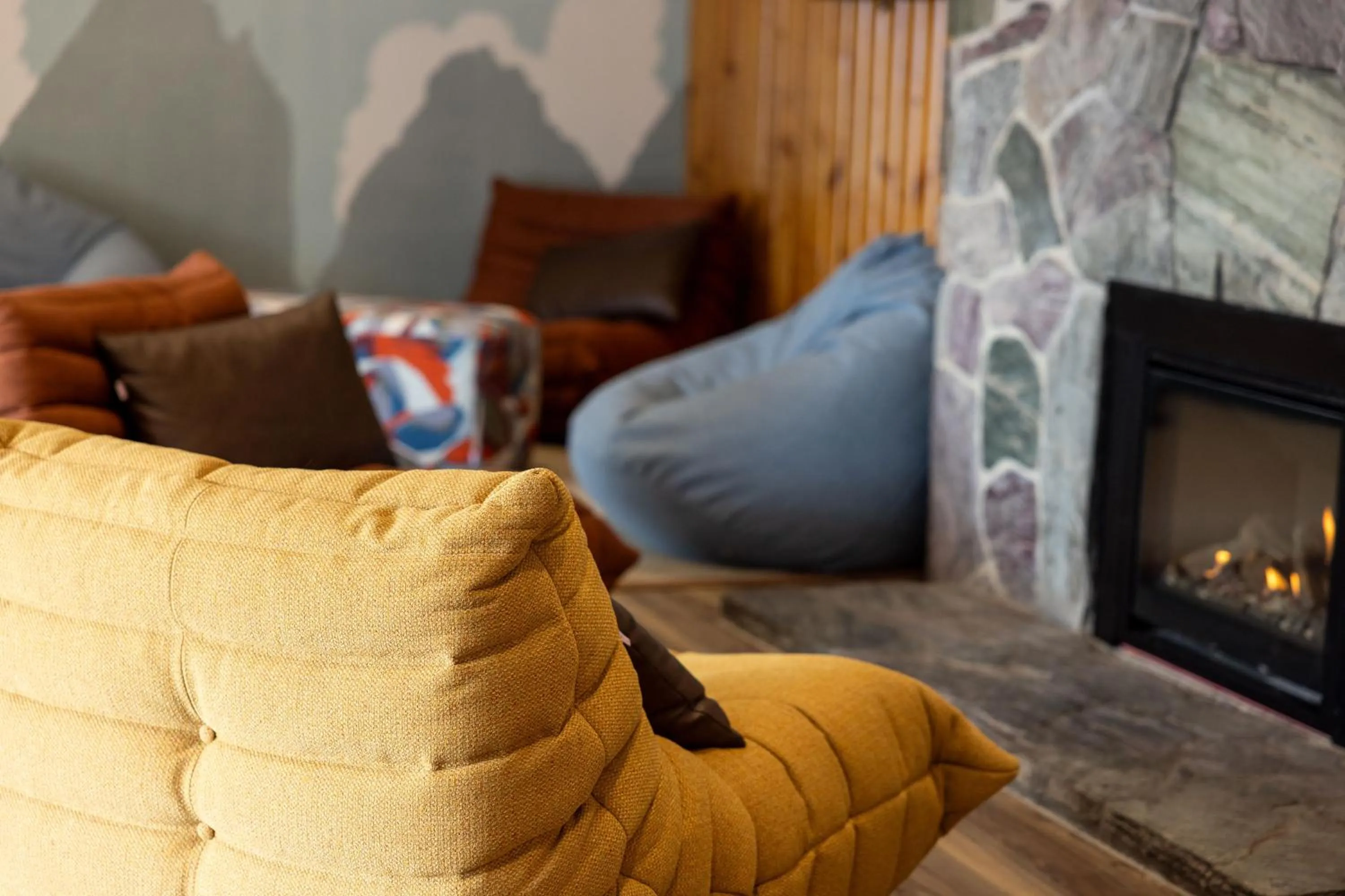 Living room in Haka House Wanaka