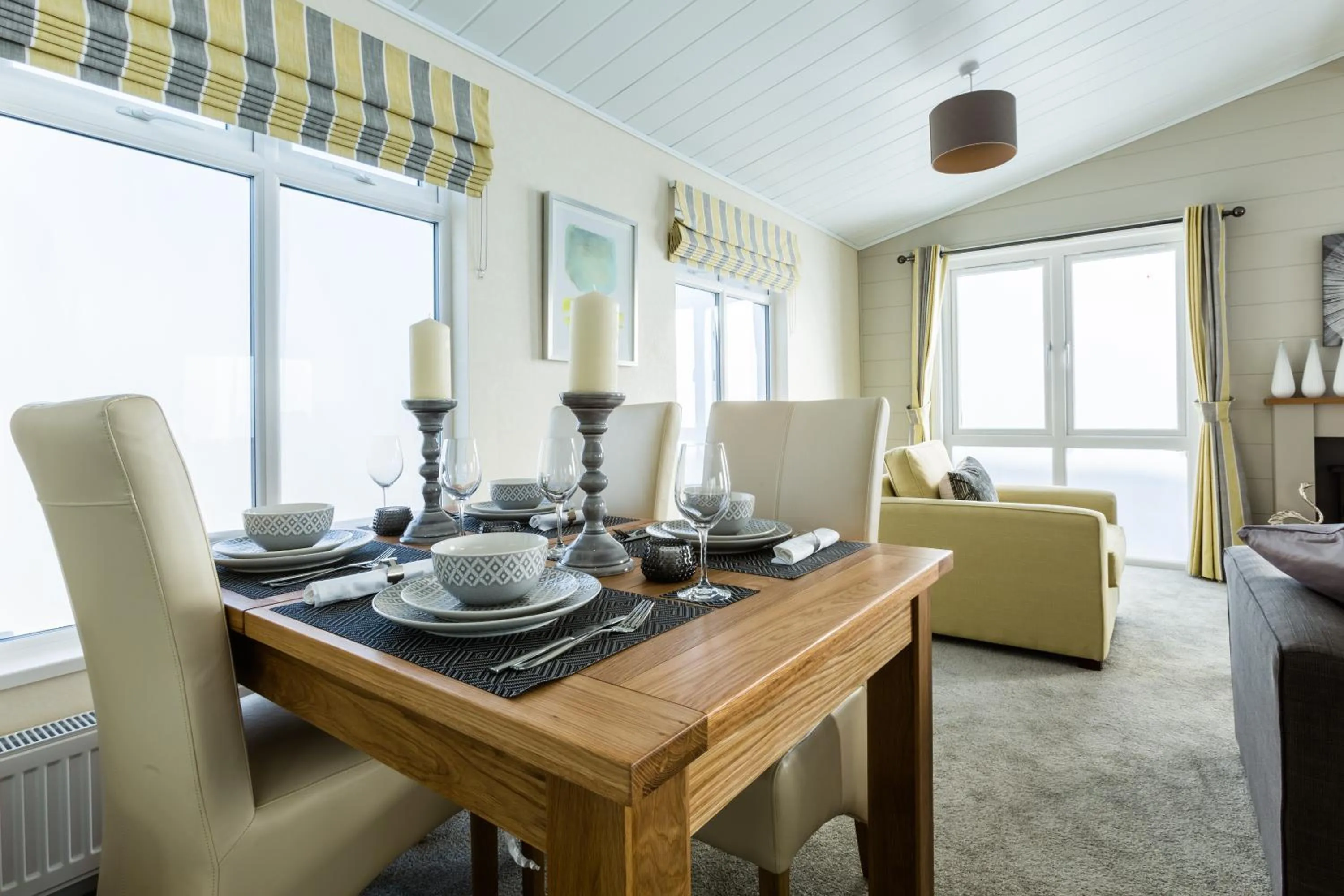 Dining area in King's Lynn Caravan & Camping Park