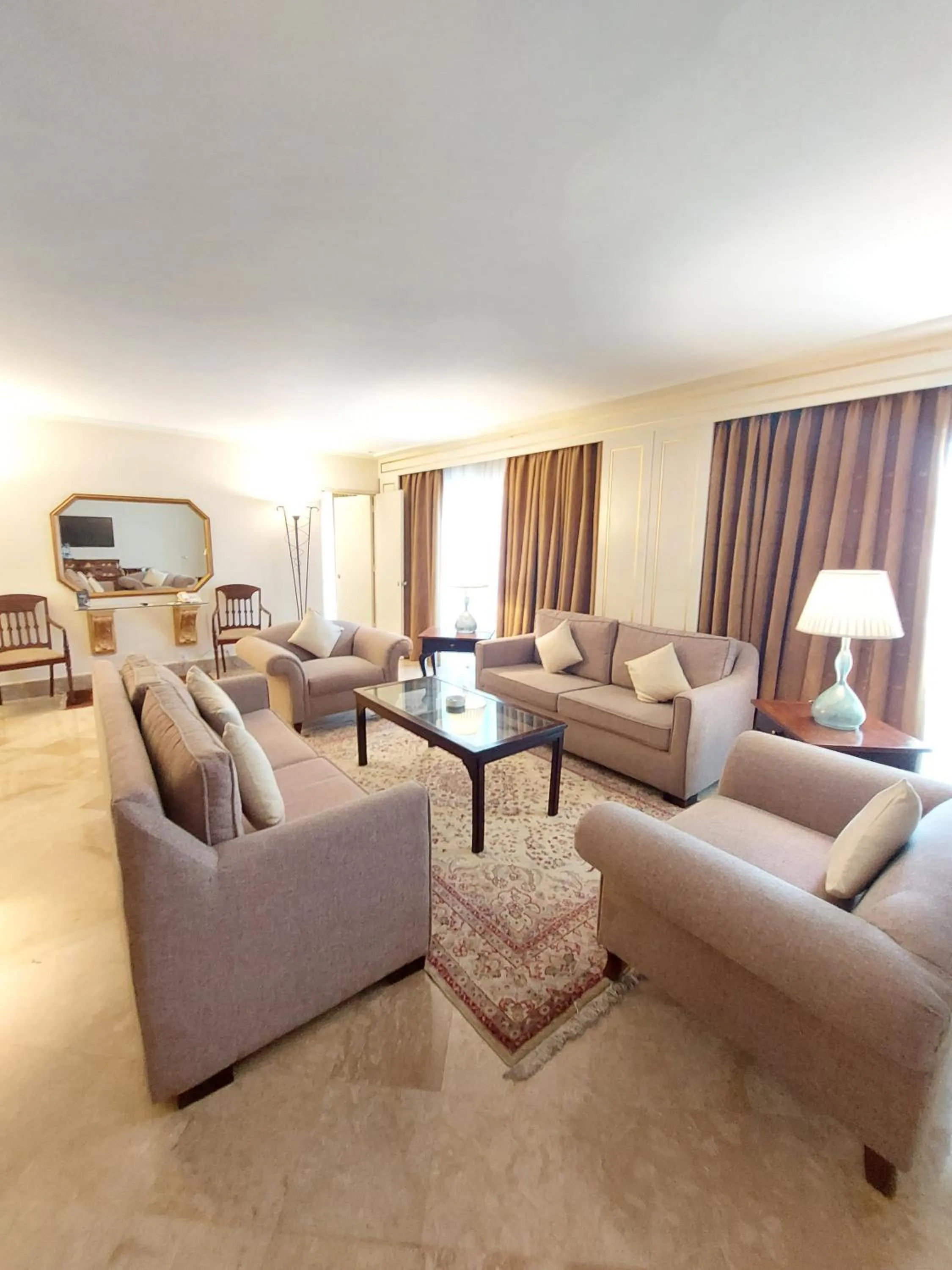 Seating area in Pearl Continental Hotel, Rawalpindi