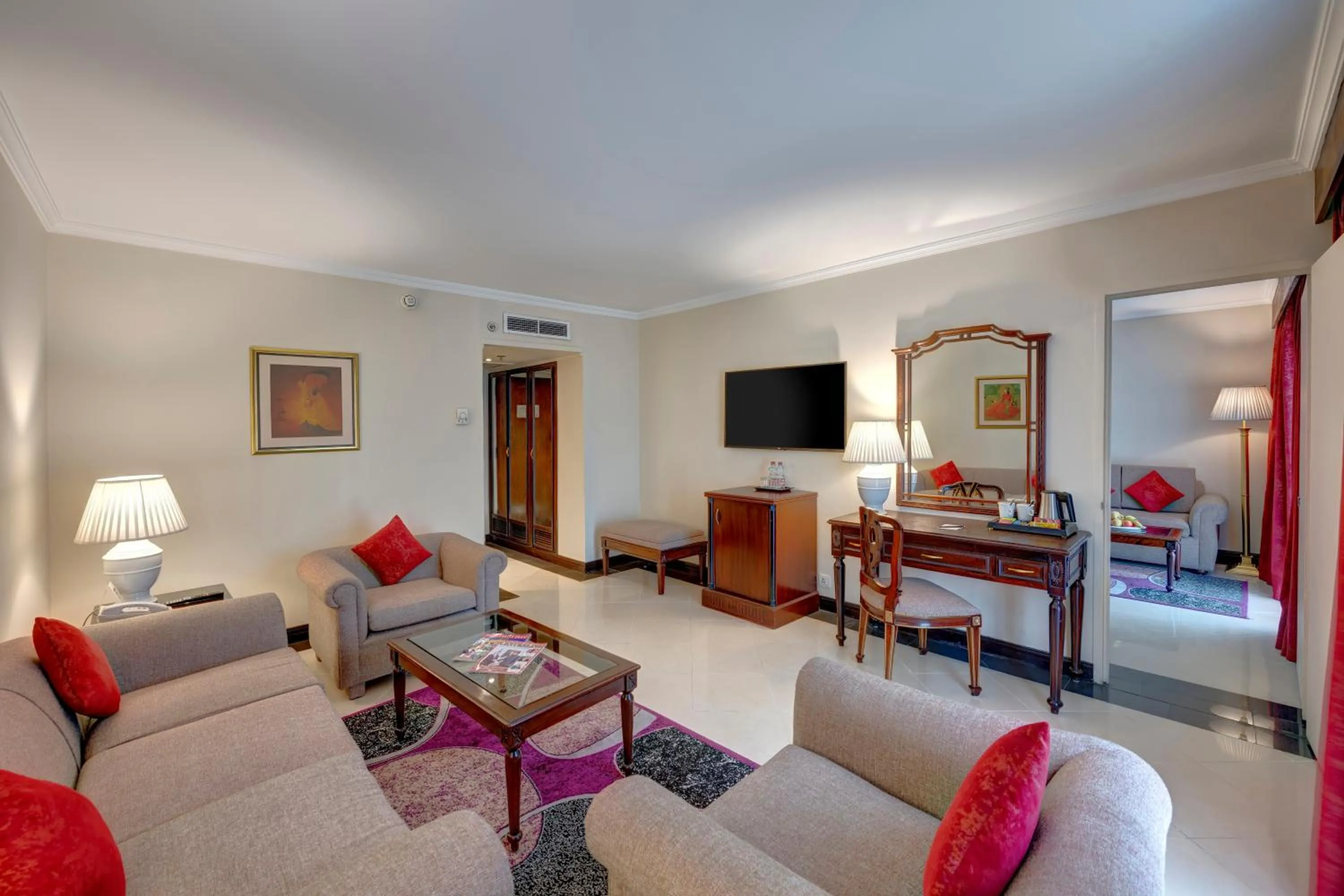 Communal lounge/ TV room in Pearl Continental Hotel, Rawalpindi