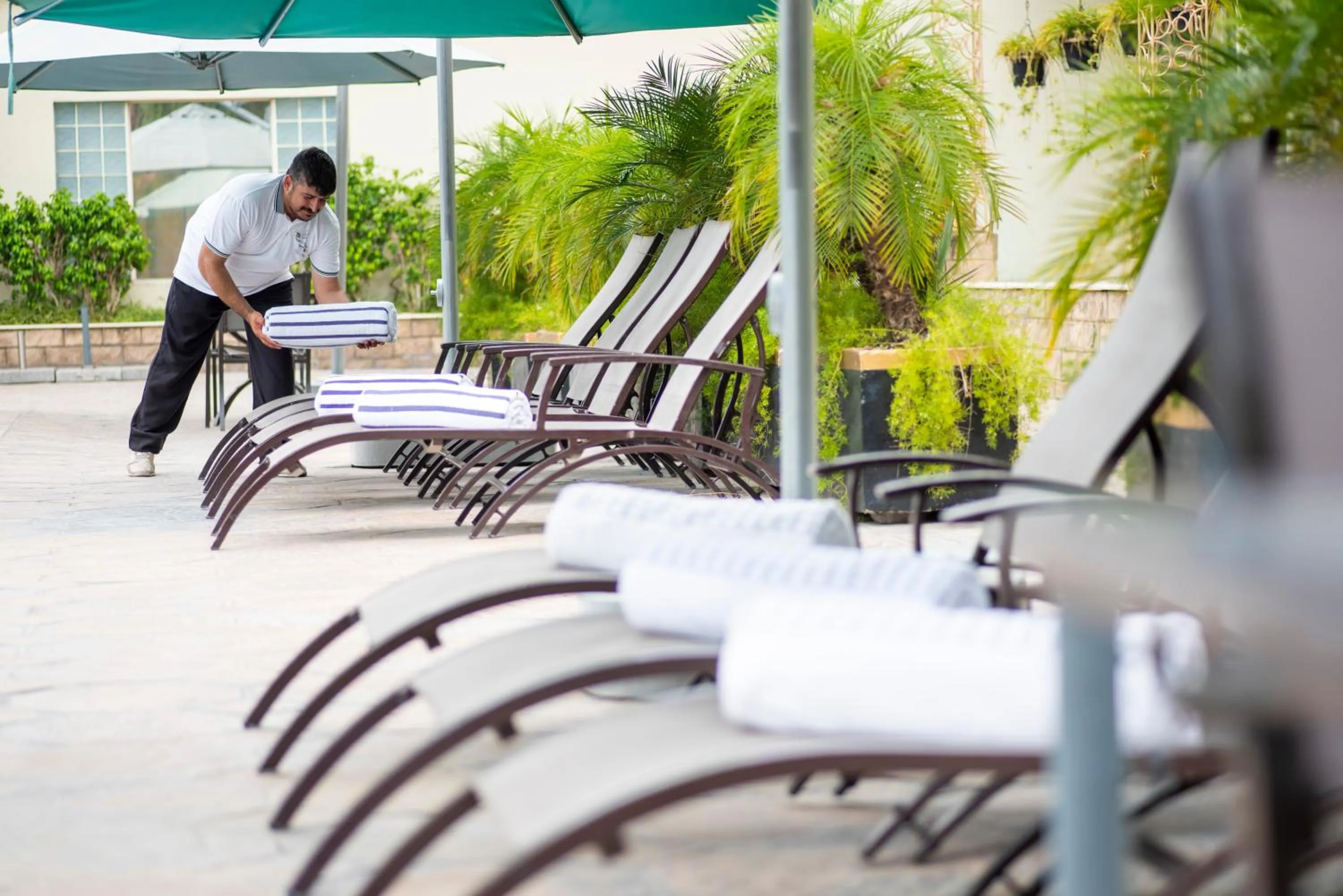 sunbed in Pearl Continental Hotel, Rawalpindi
