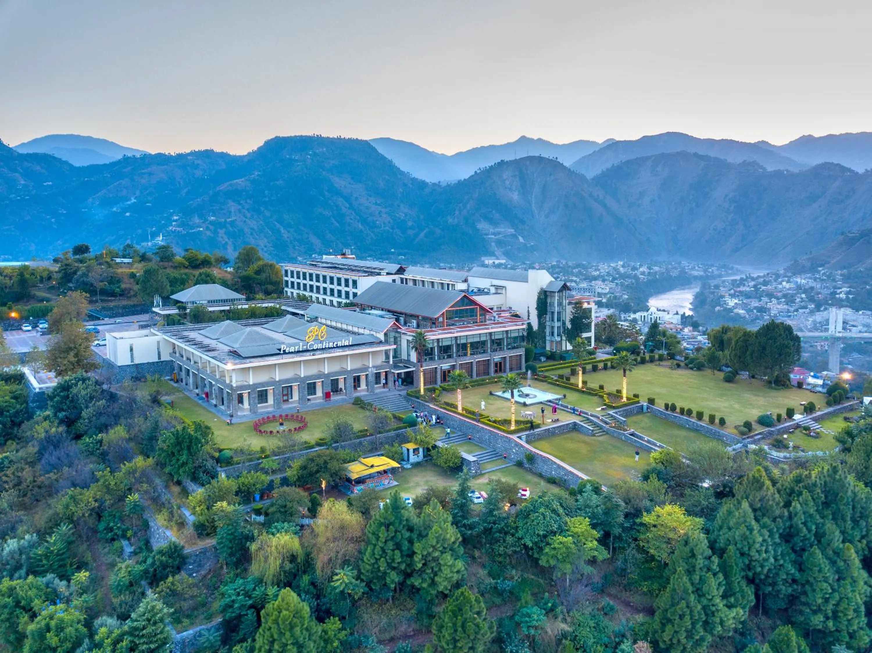 Natural landscape in Pearl Continental Hotel, Muzaffarabad