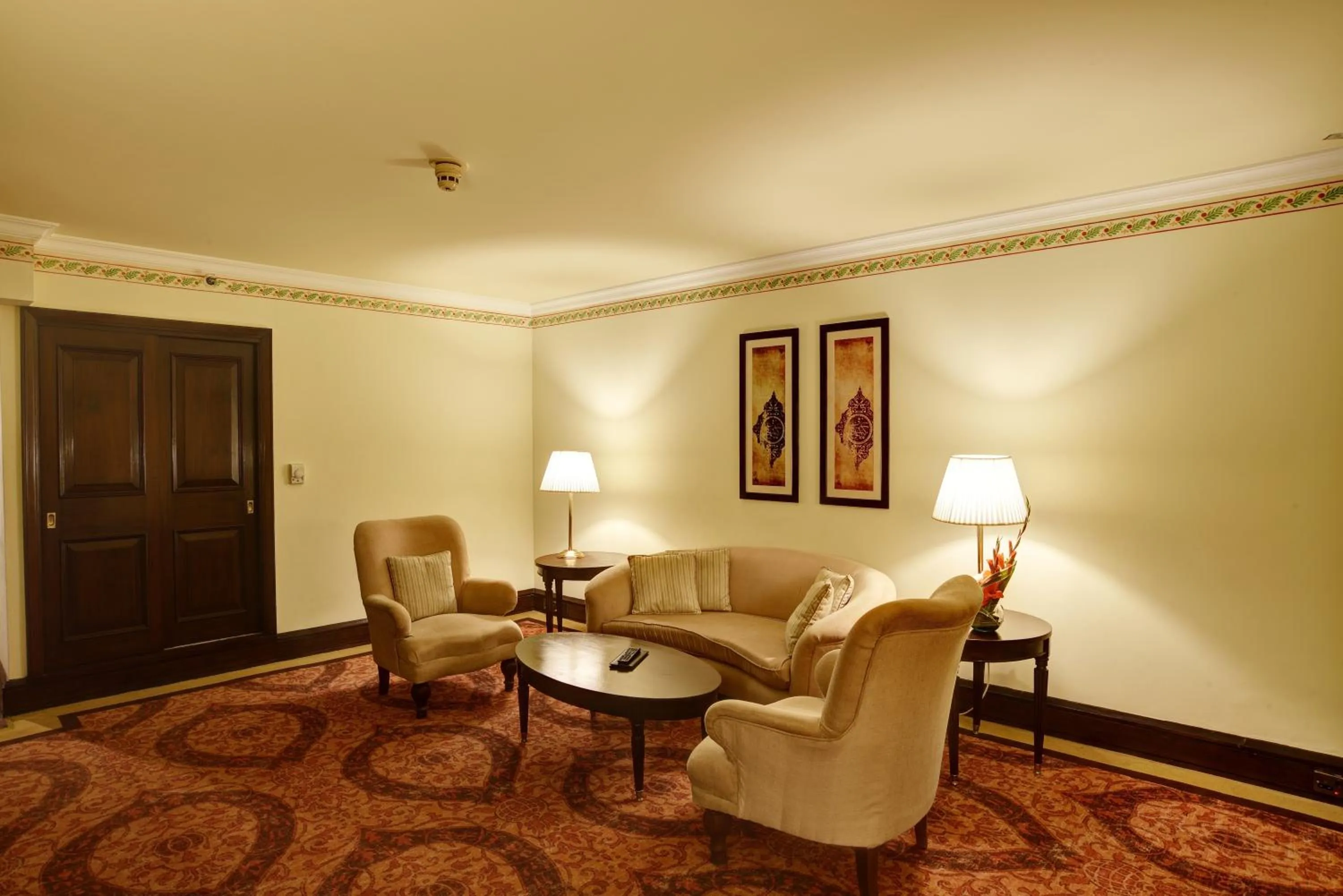 Seating area in Pearl Continental Hotel, Lahore