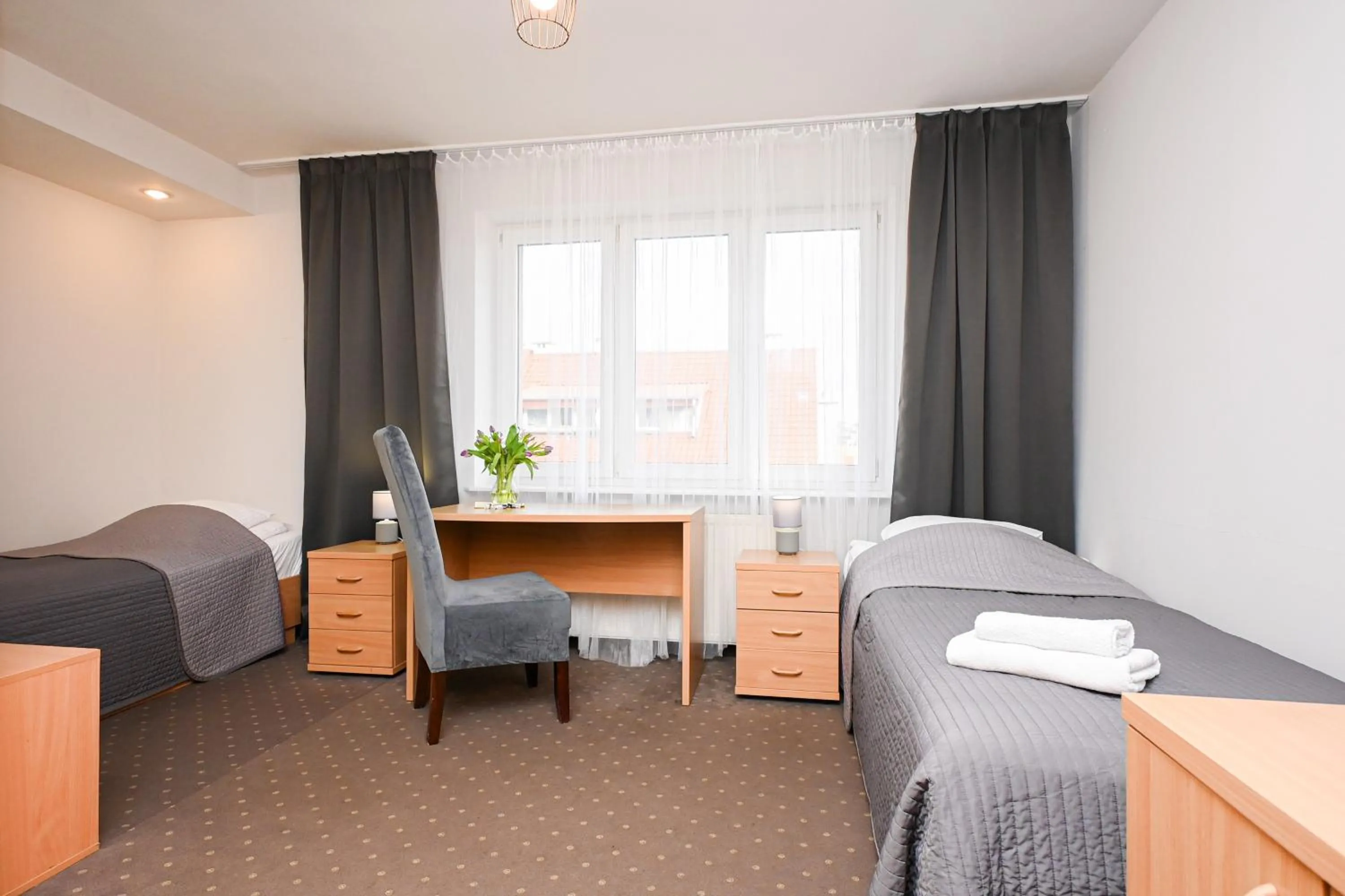 Bed in Hotel Dom Polonii