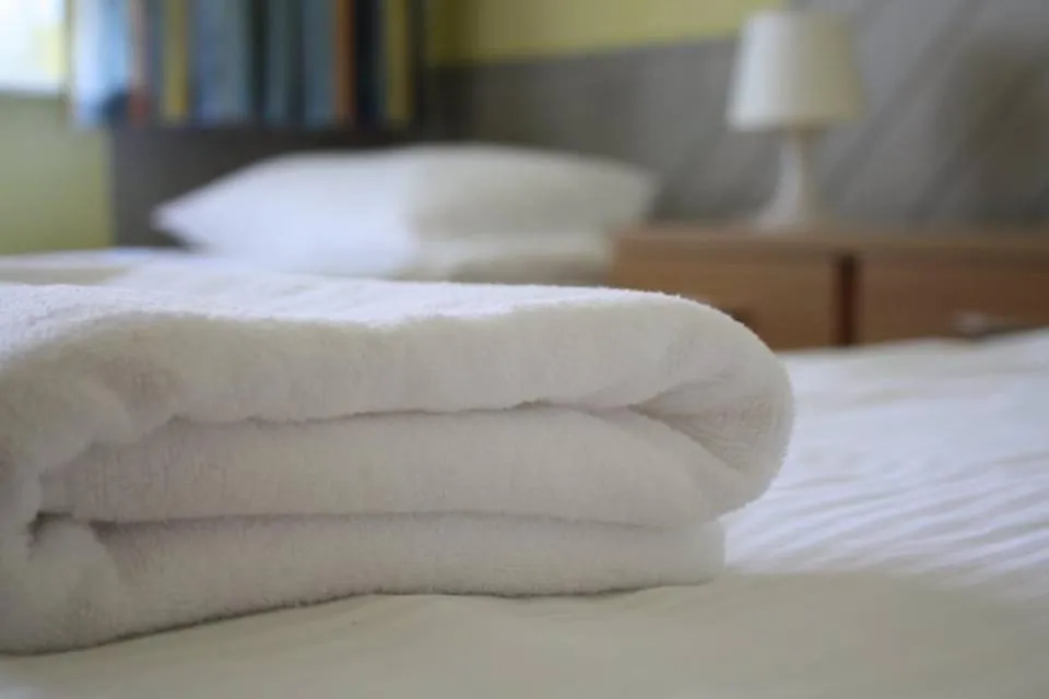 Bed in Hotel Dom Polonii