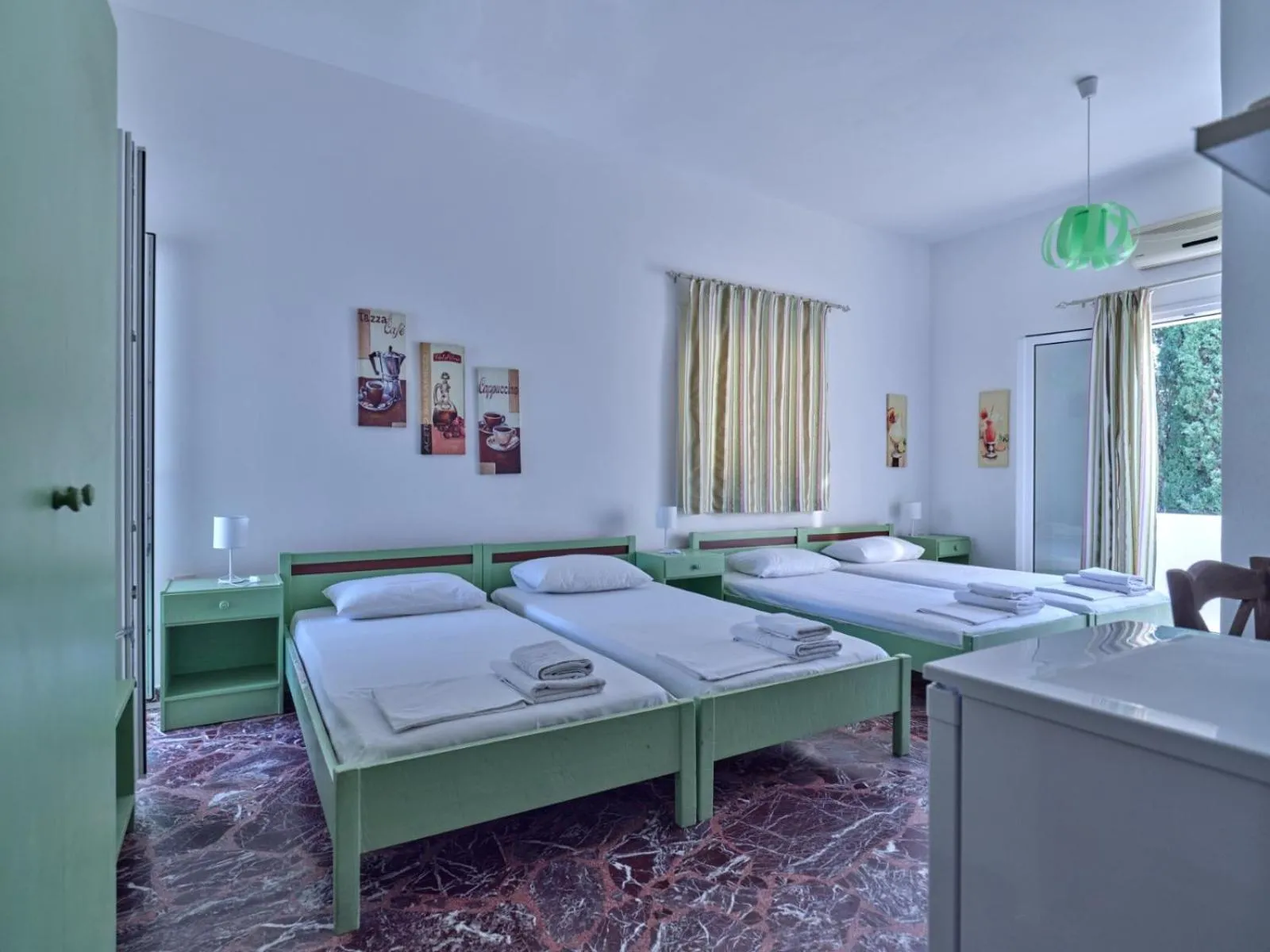 Bed in Pension Paros Anna Spanou