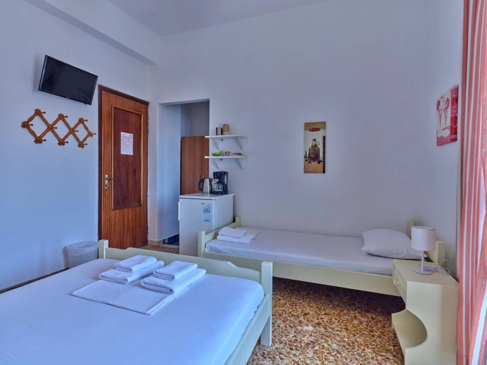 Bed in Pension Paros Anna Spanou