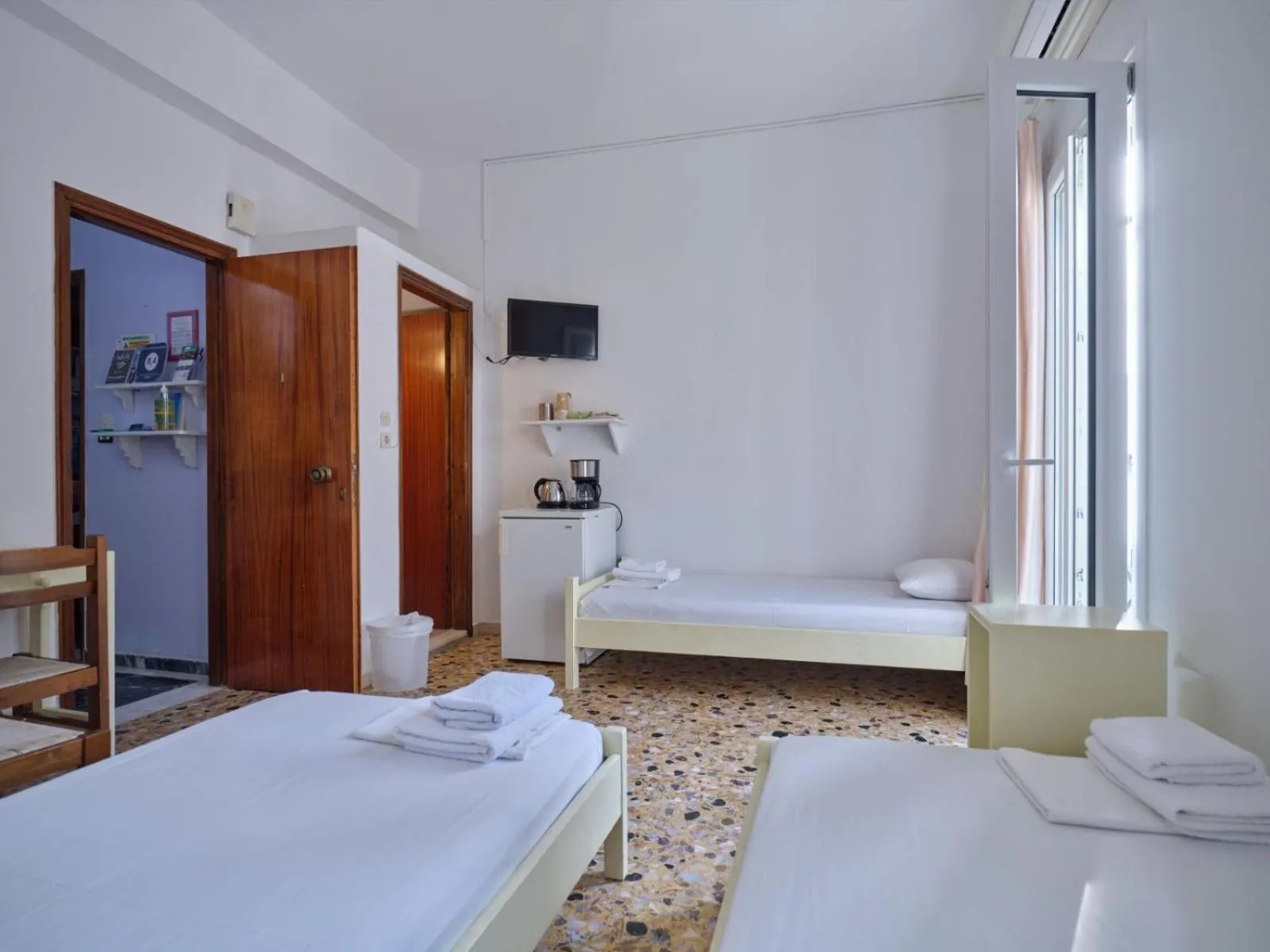 Bed in Pension Paros Anna Spanou