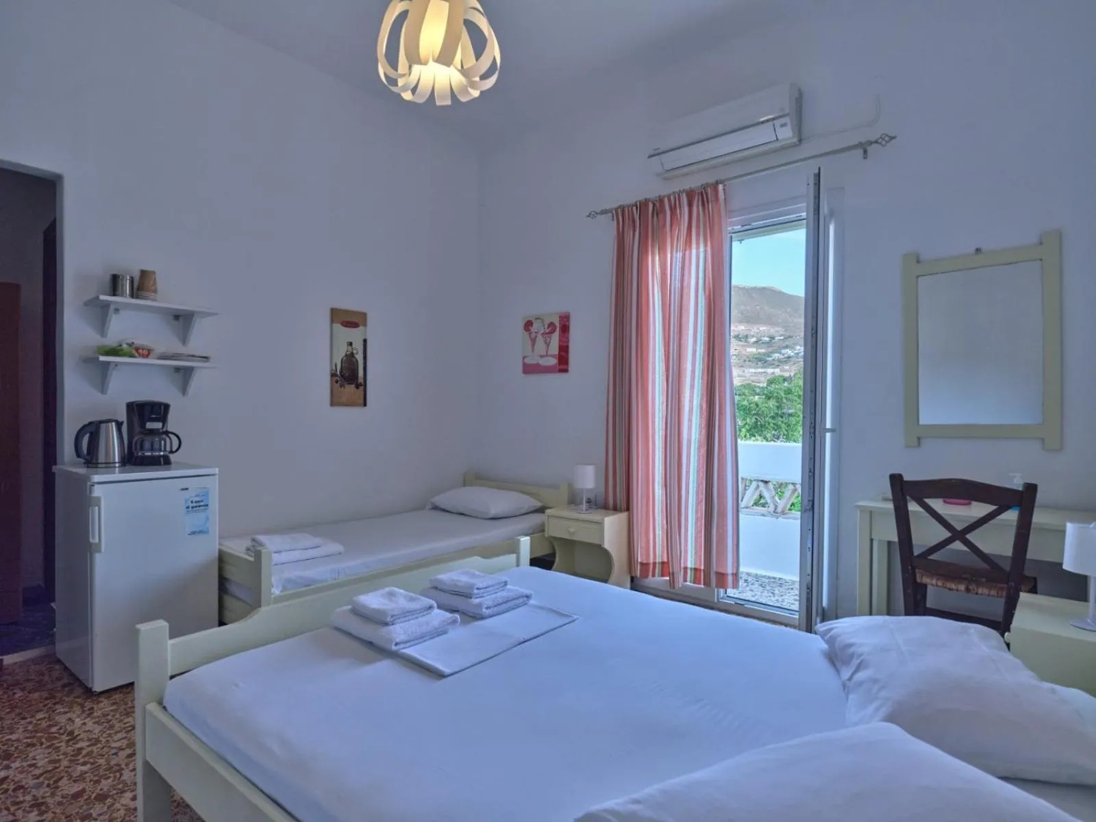 Bed in Pension Paros Anna Spanou