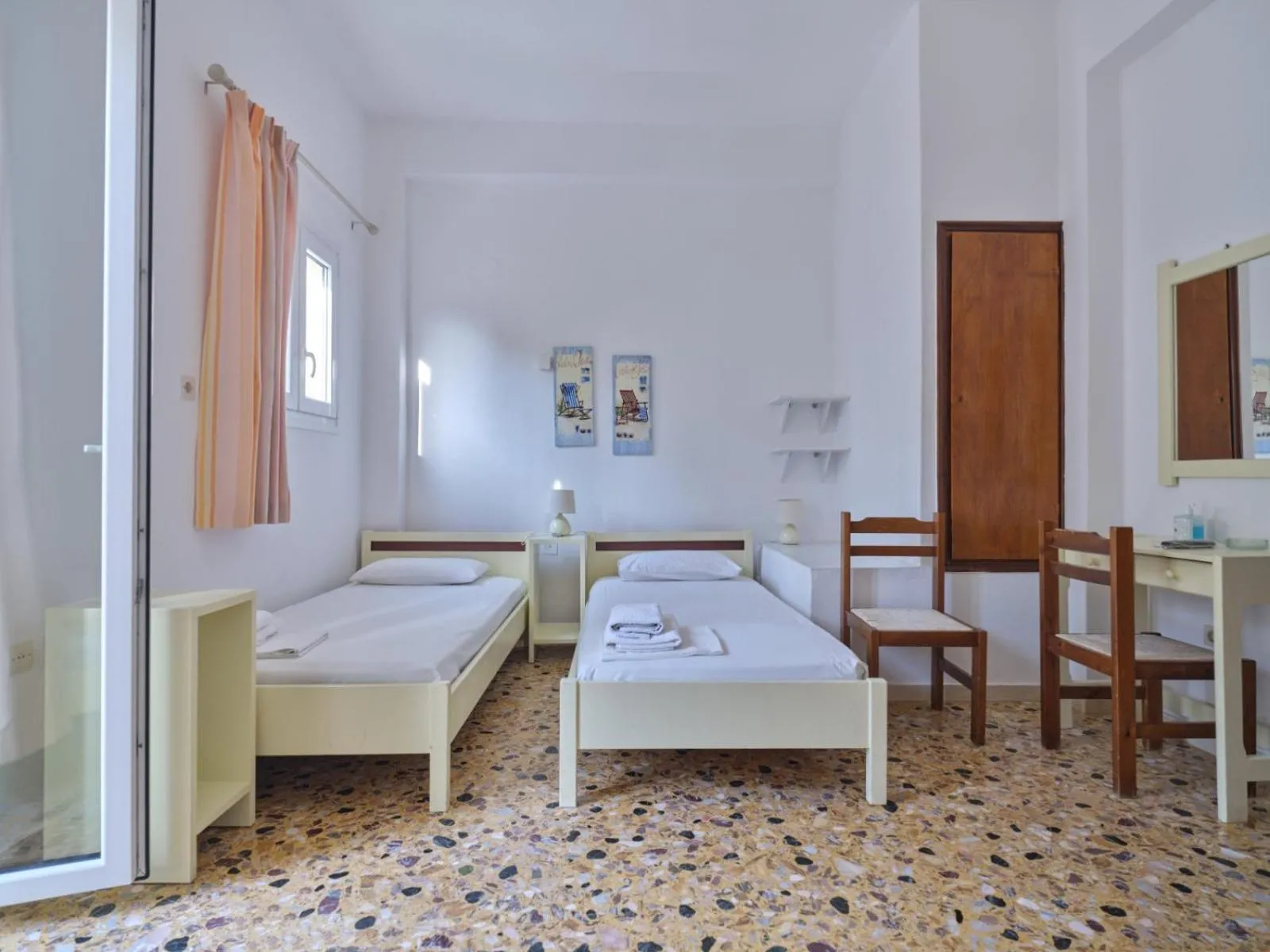 Bed in Pension Paros Anna Spanou