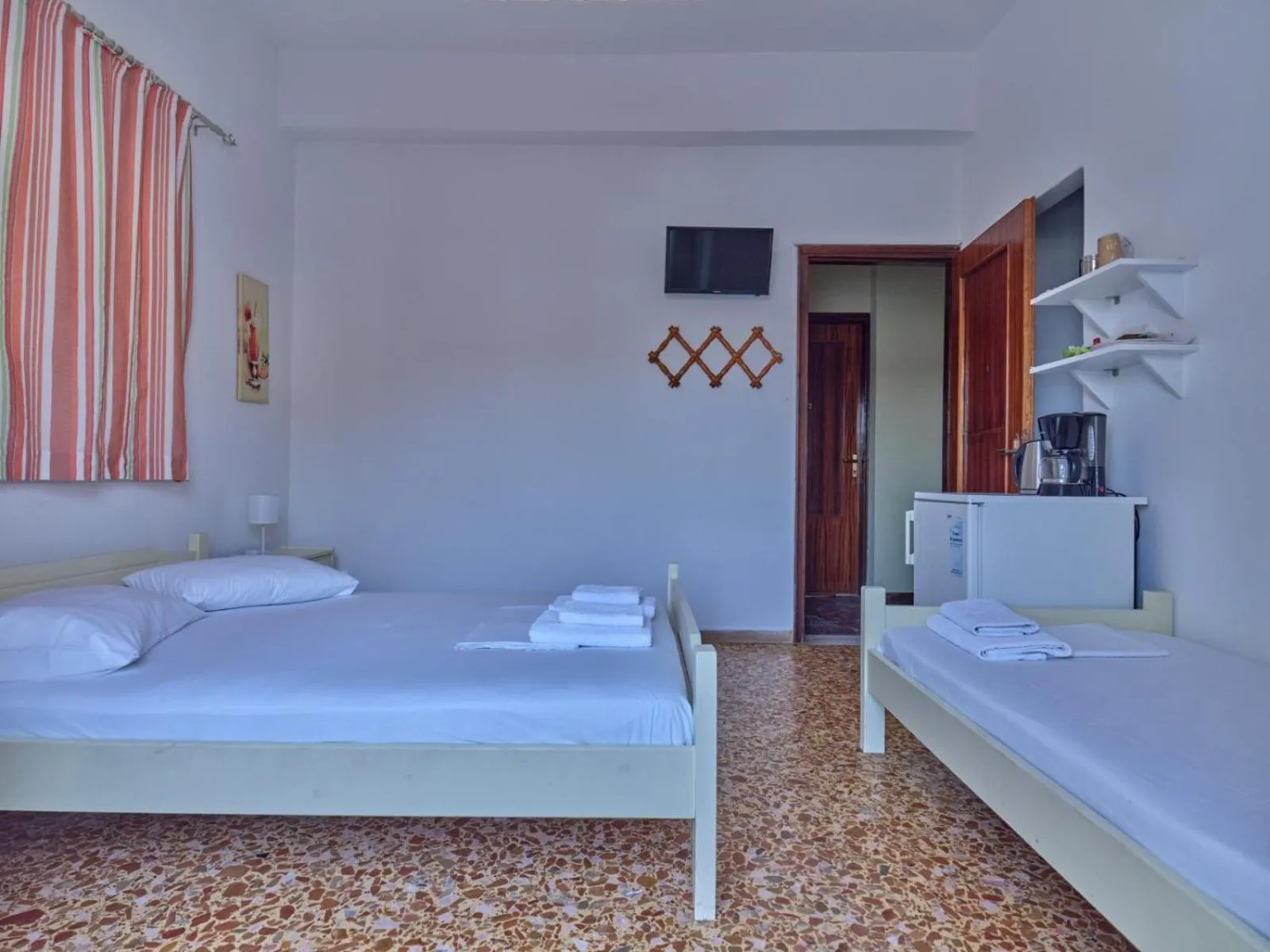 Bed in Pension Paros Anna Spanou