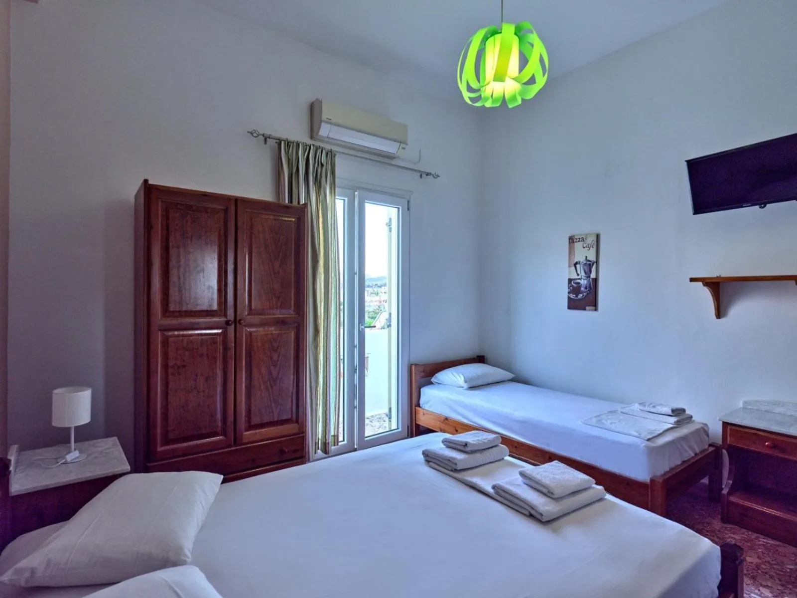 Bed in Pension Paros Anna Spanou