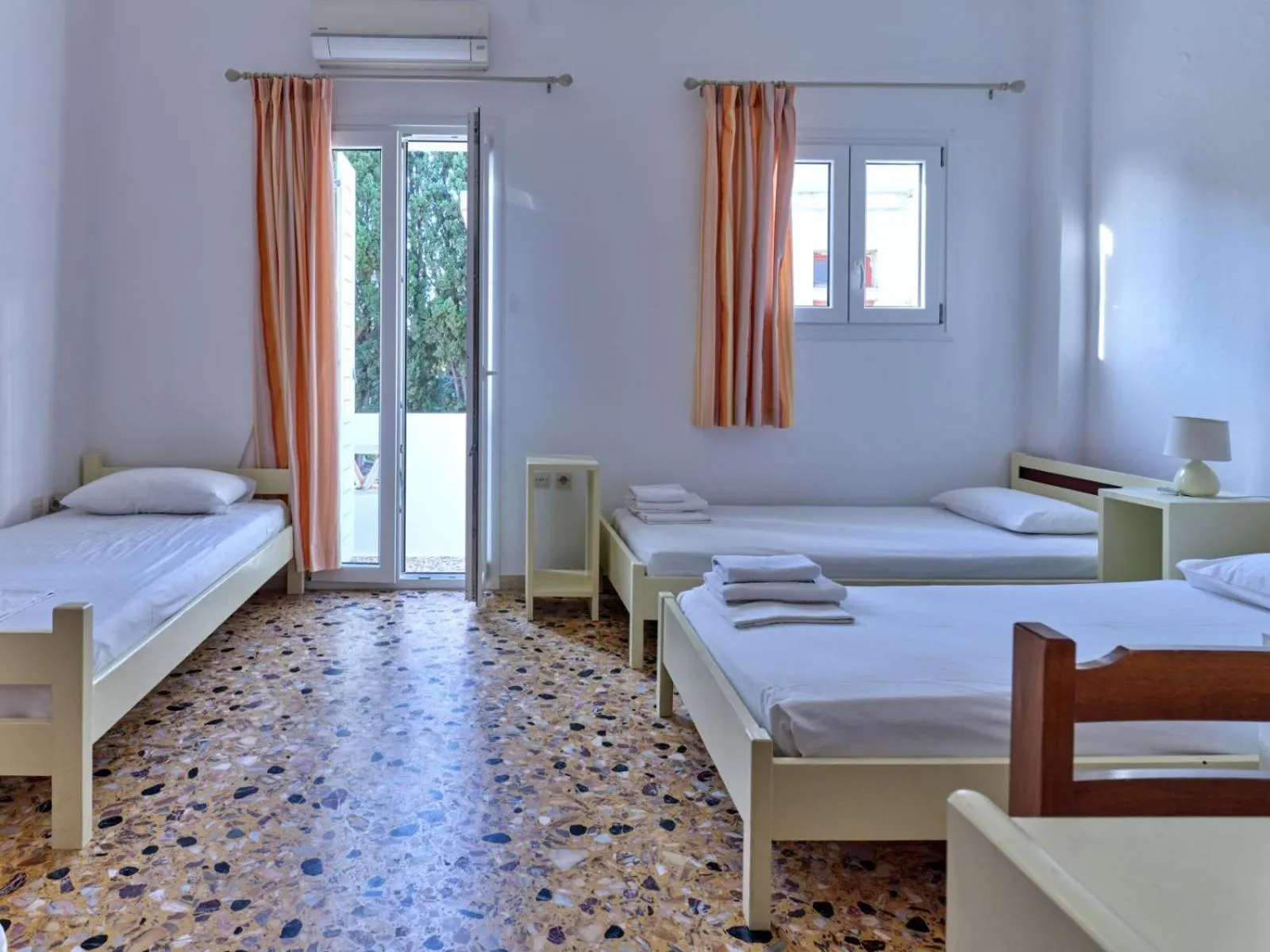 Bed in Pension Paros Anna Spanou