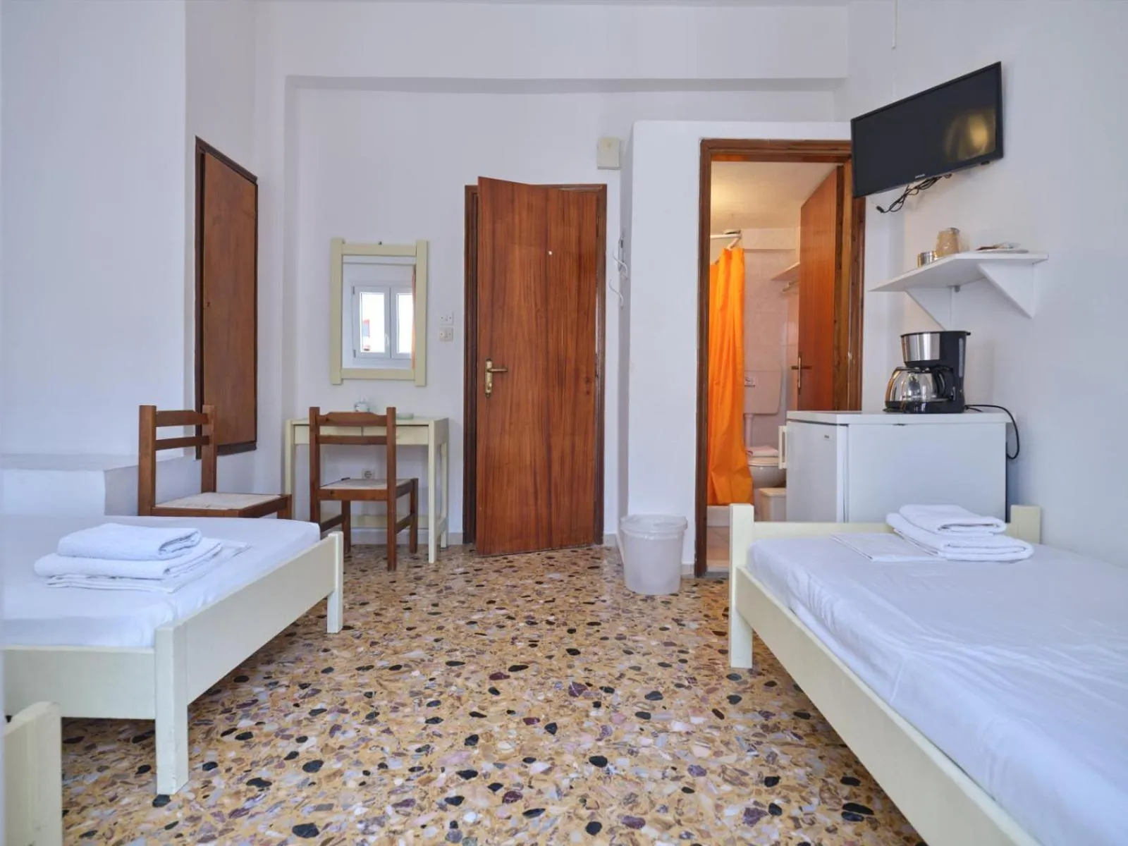 Bed in Pension Paros Anna Spanou