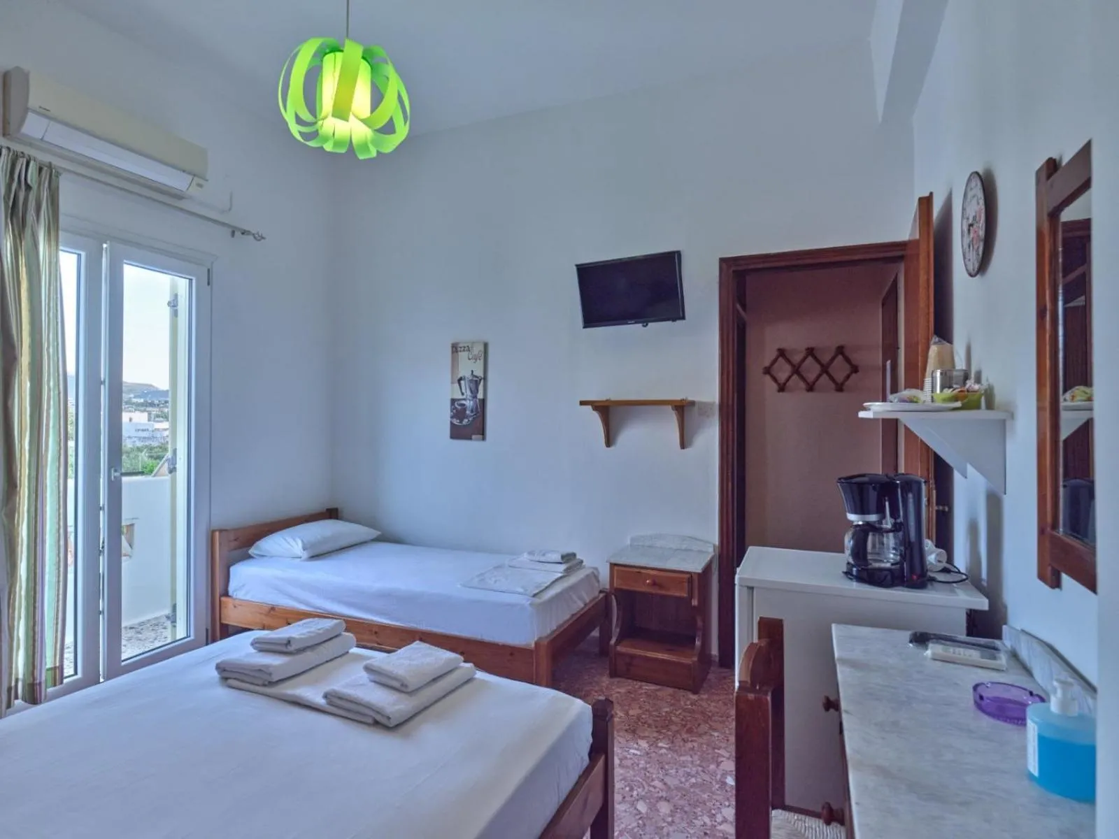 Bed in Pension Paros Anna Spanou