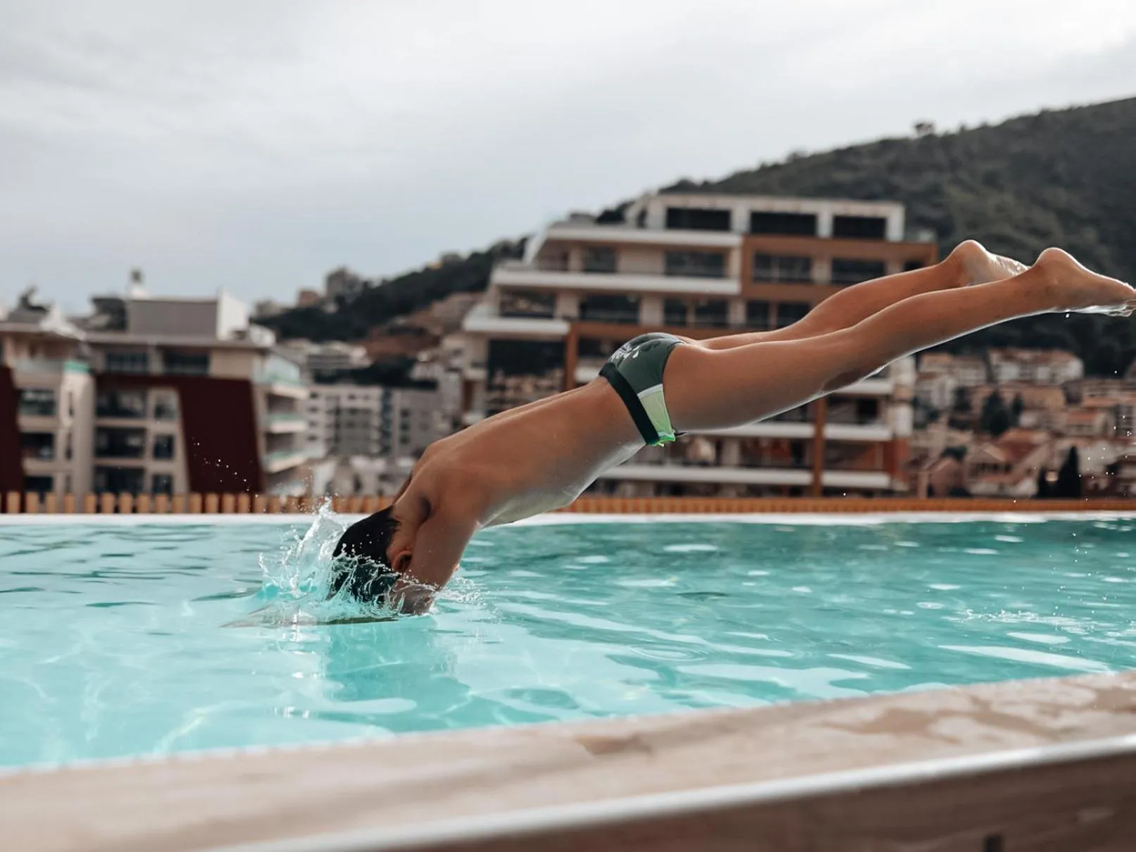 Swimming pool in Hotel Fagus by Aycon