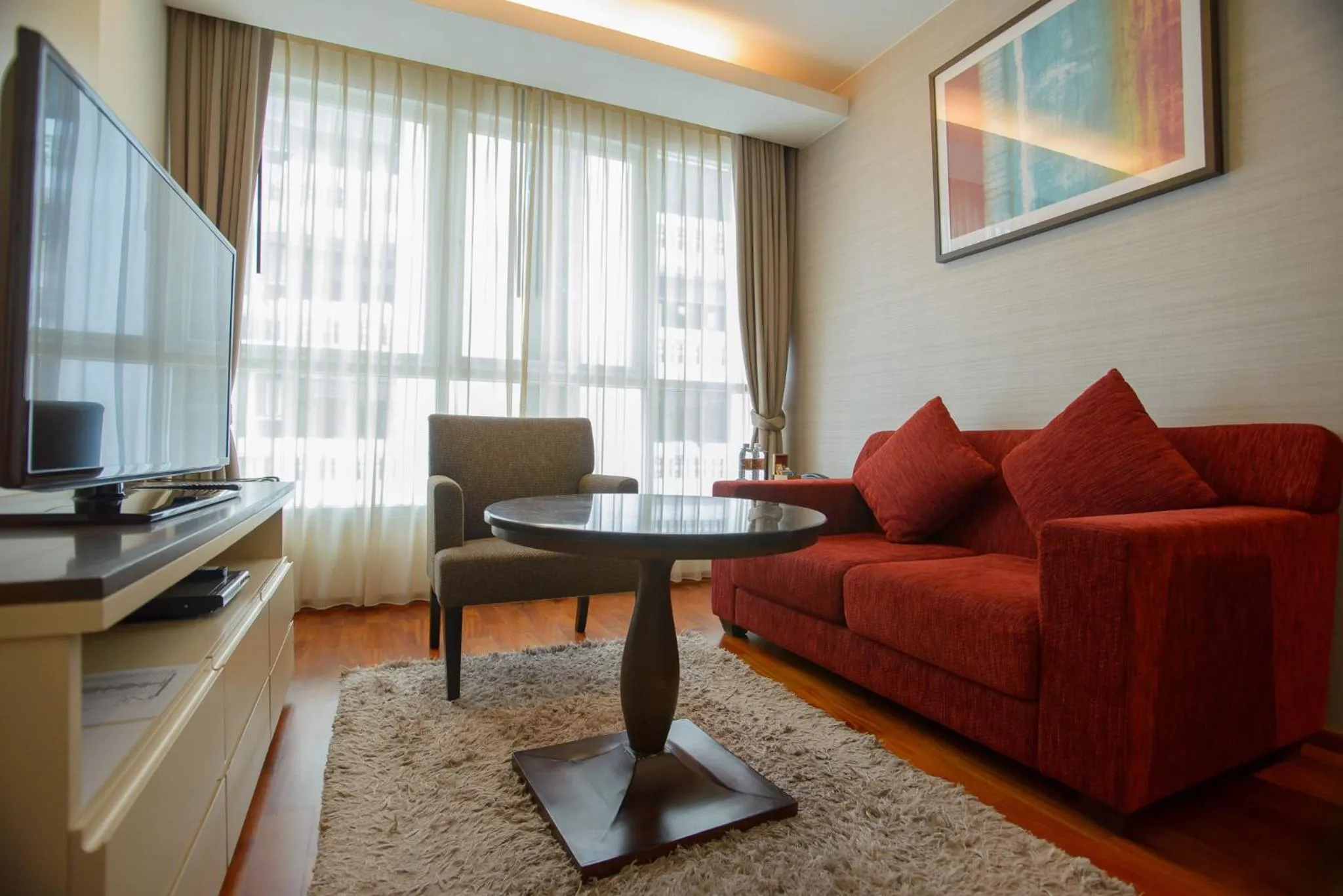 Living room in GM Serviced Apartment