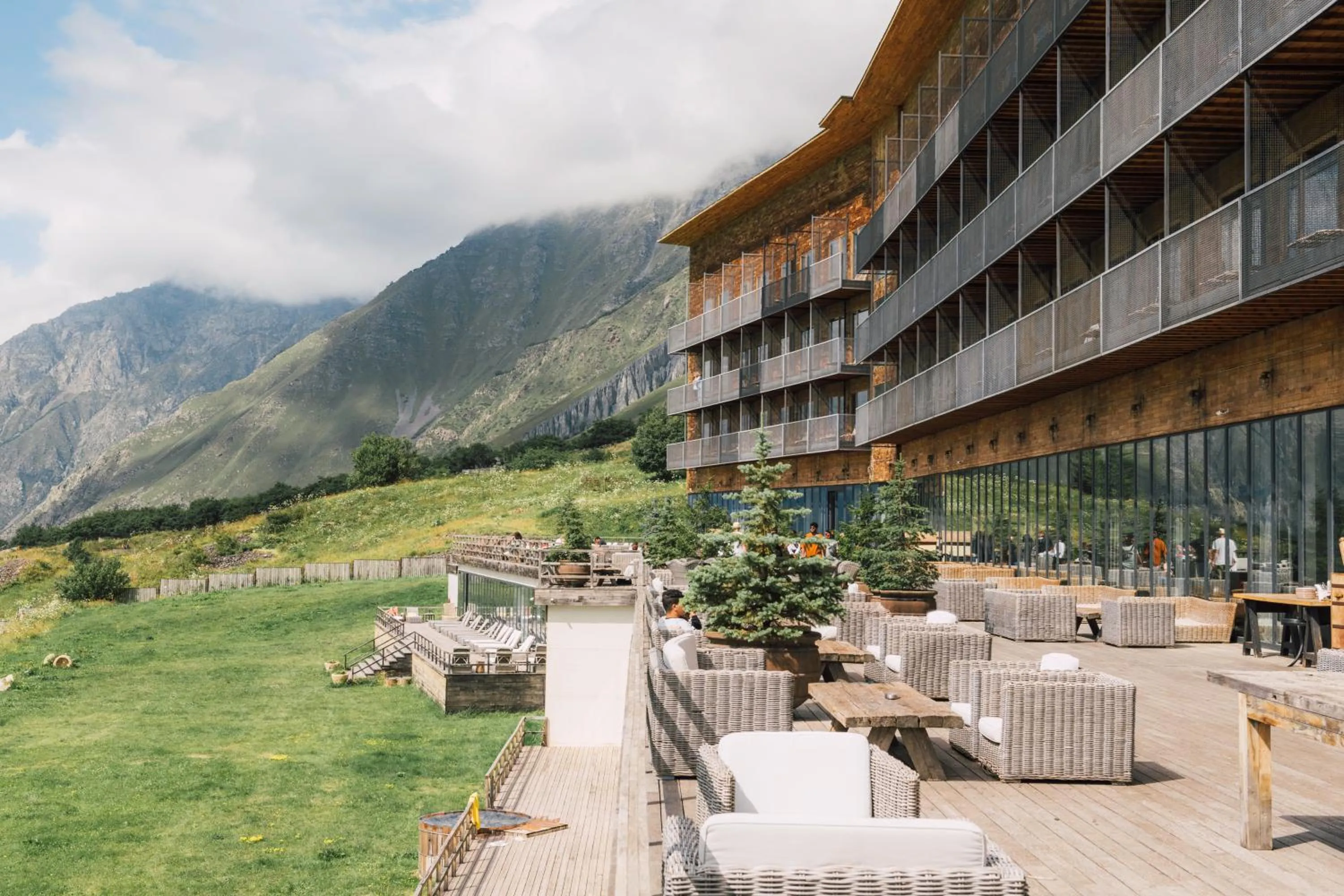 Property building in Rooms Hotel Kazbegi