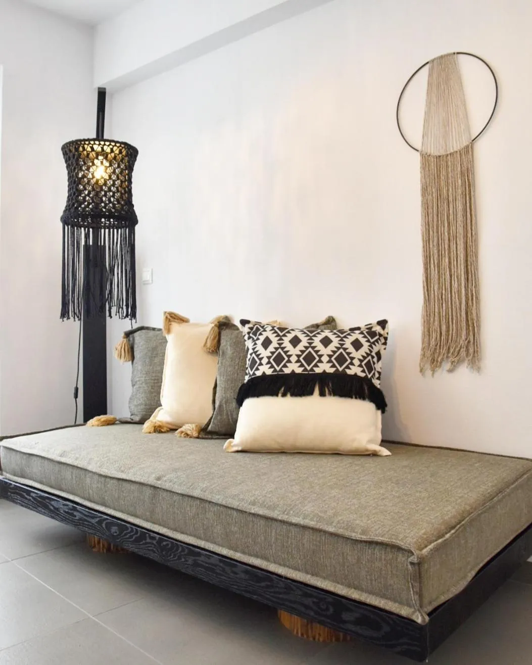 Living room in Angelos Design Suites