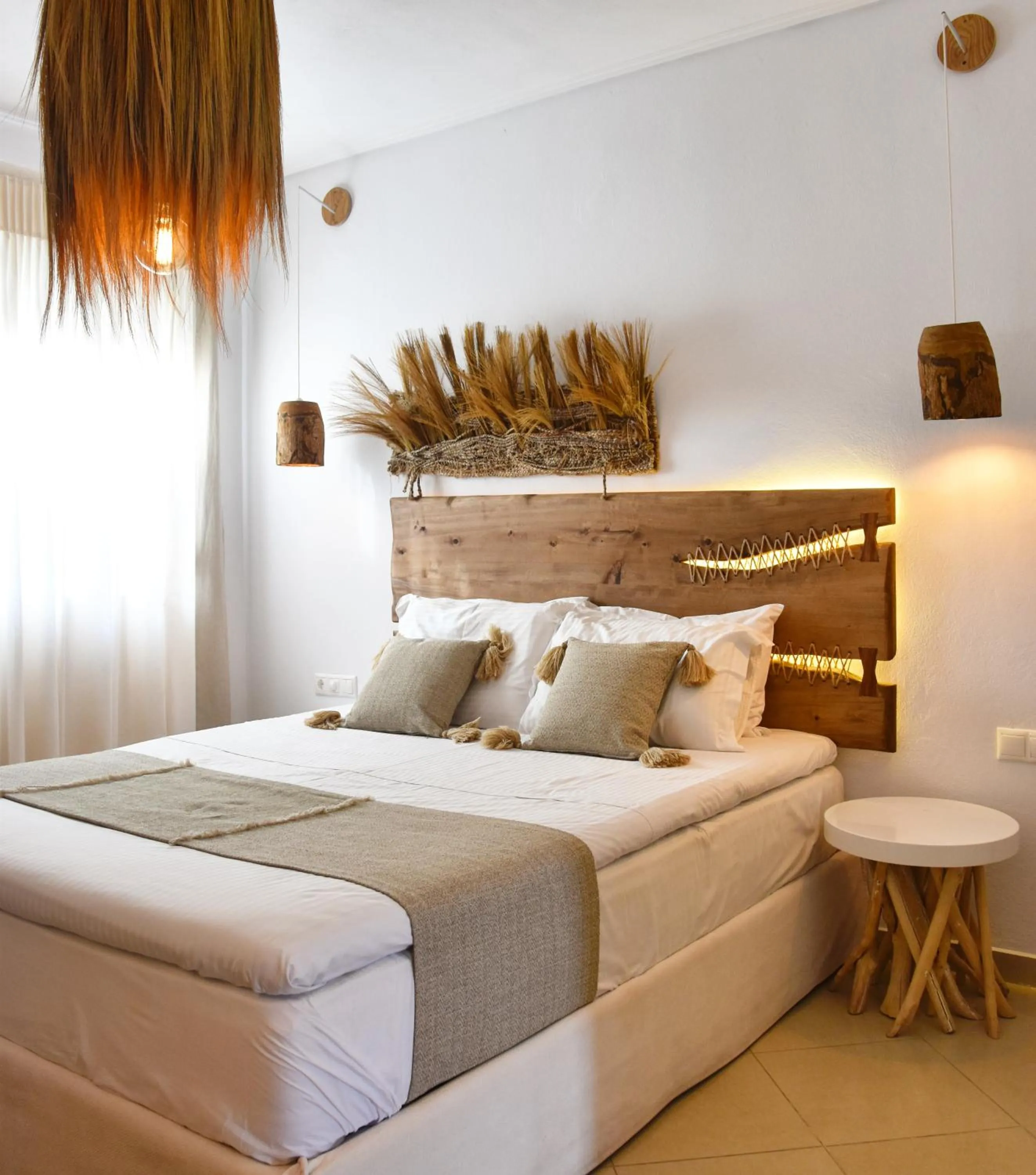 Bed in Angelos Design Suites