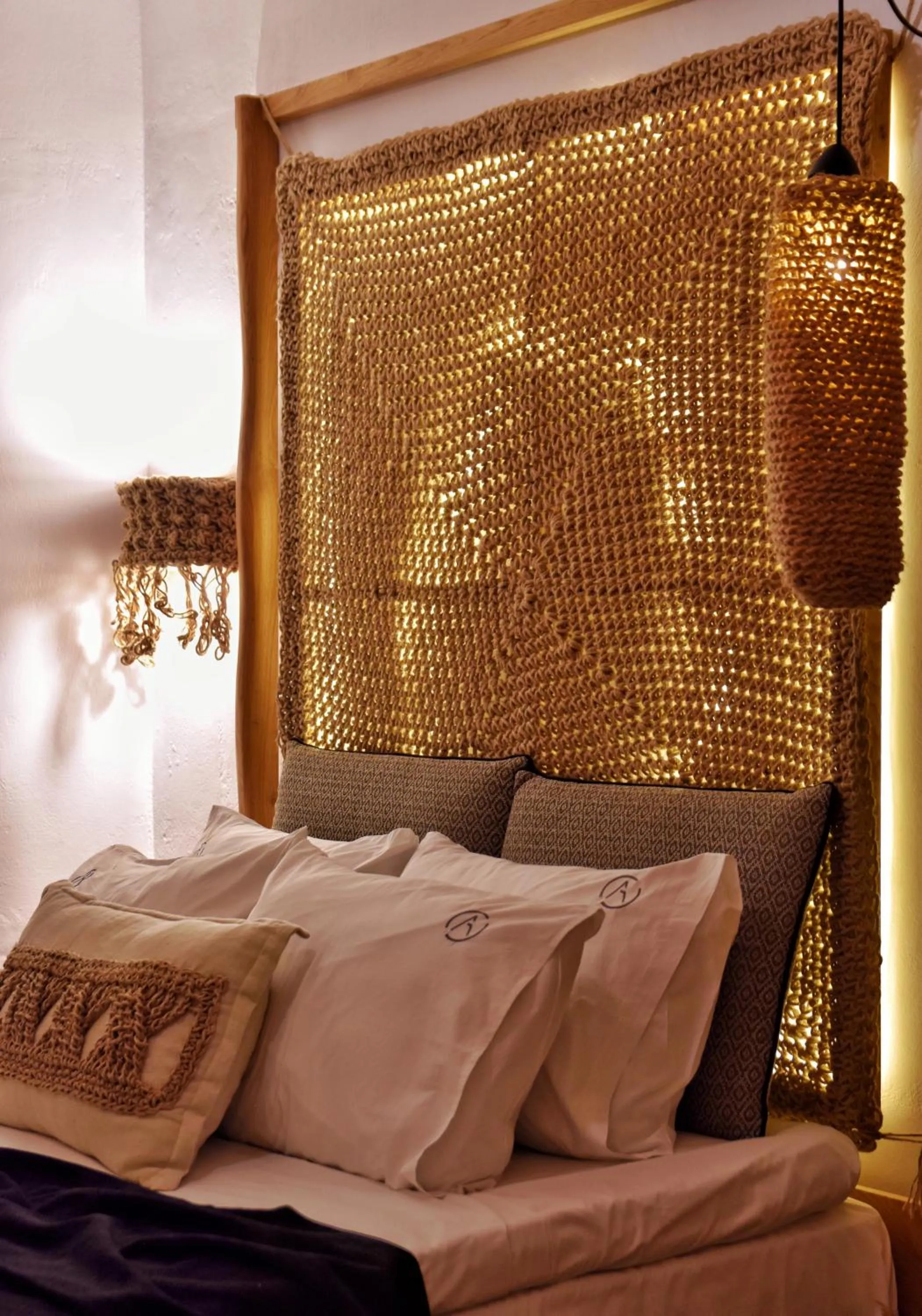 Bed in Angelos Design Suites