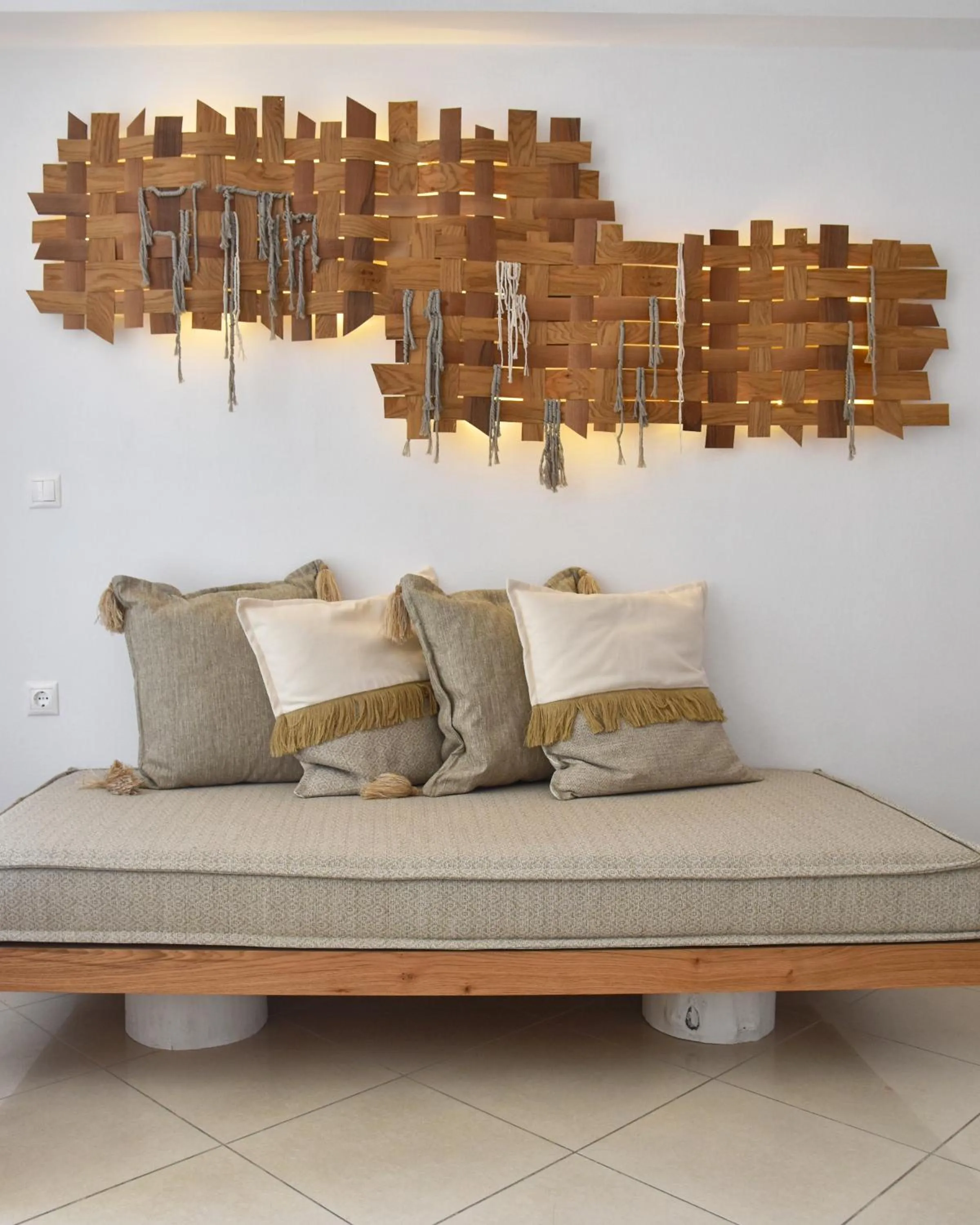 Living room in Angelos Design Suites