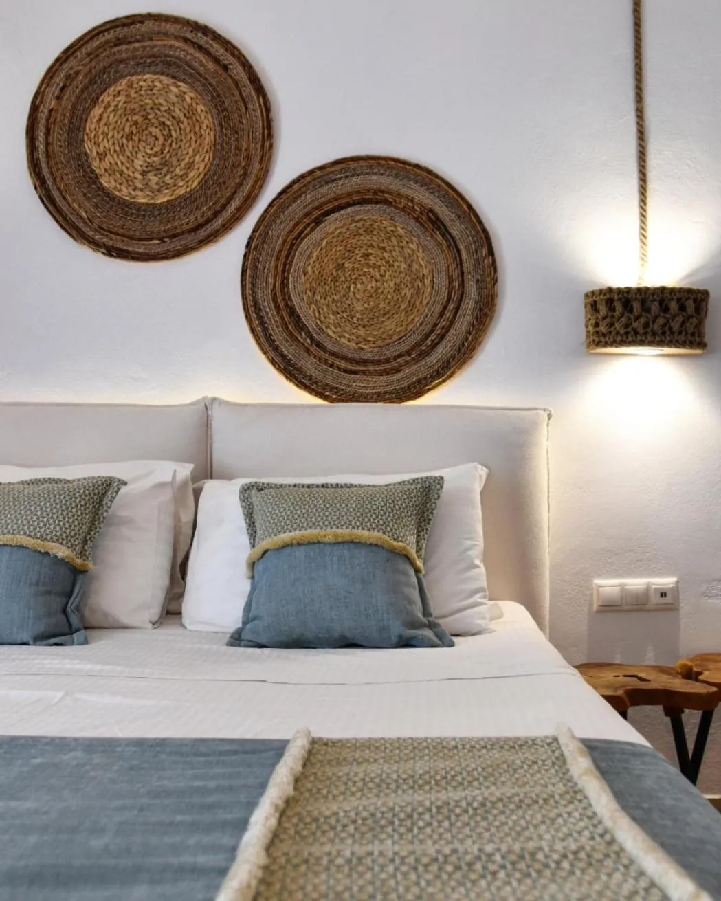 Bed in Angelos Design Suites