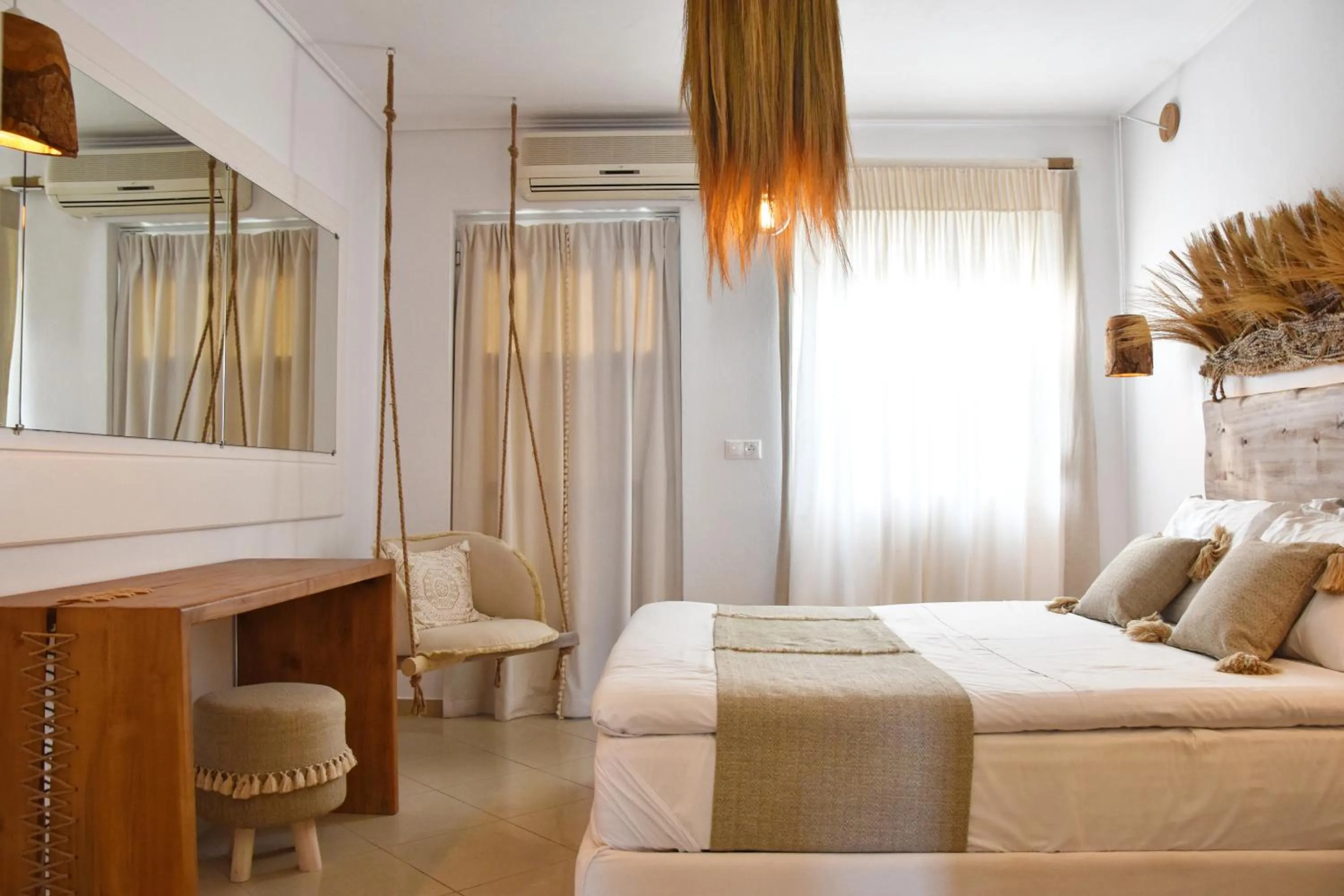 Bed in Angelos Design Suites