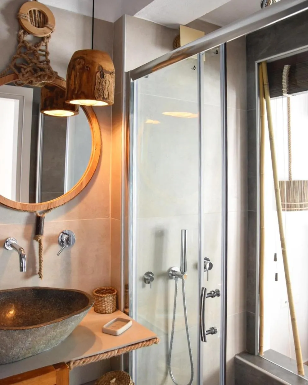 Bathroom in Angelos Design Suites