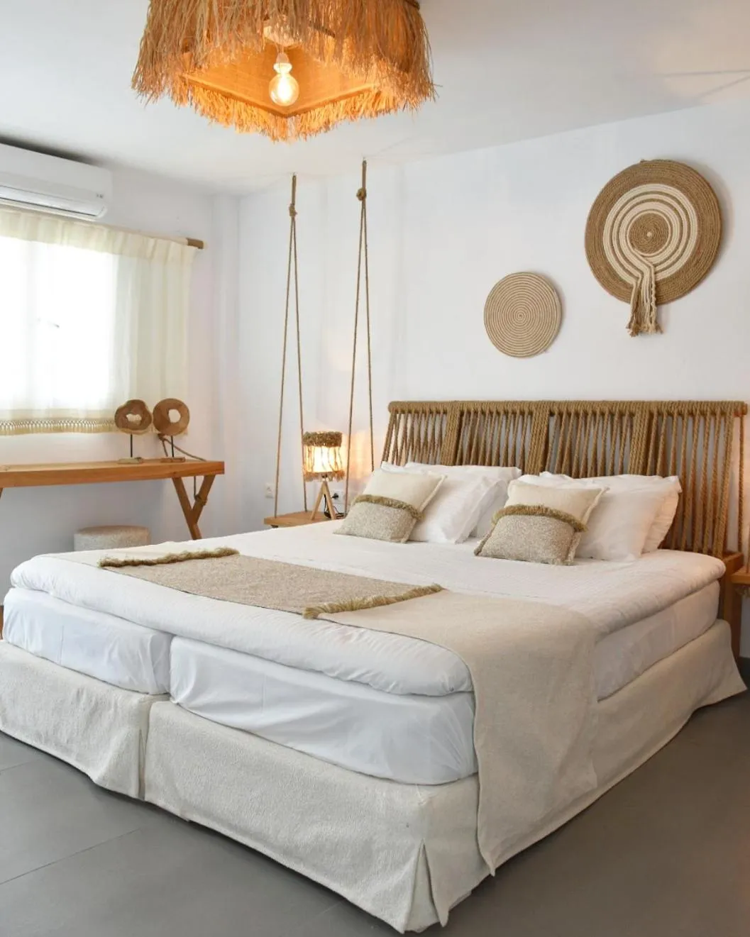 Bed in Angelos Design Suites