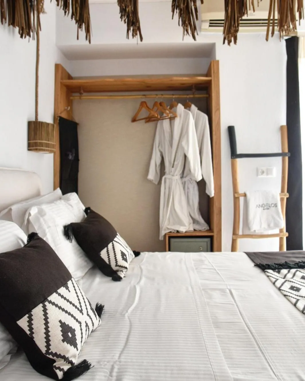 Bed in Angelos Design Suites