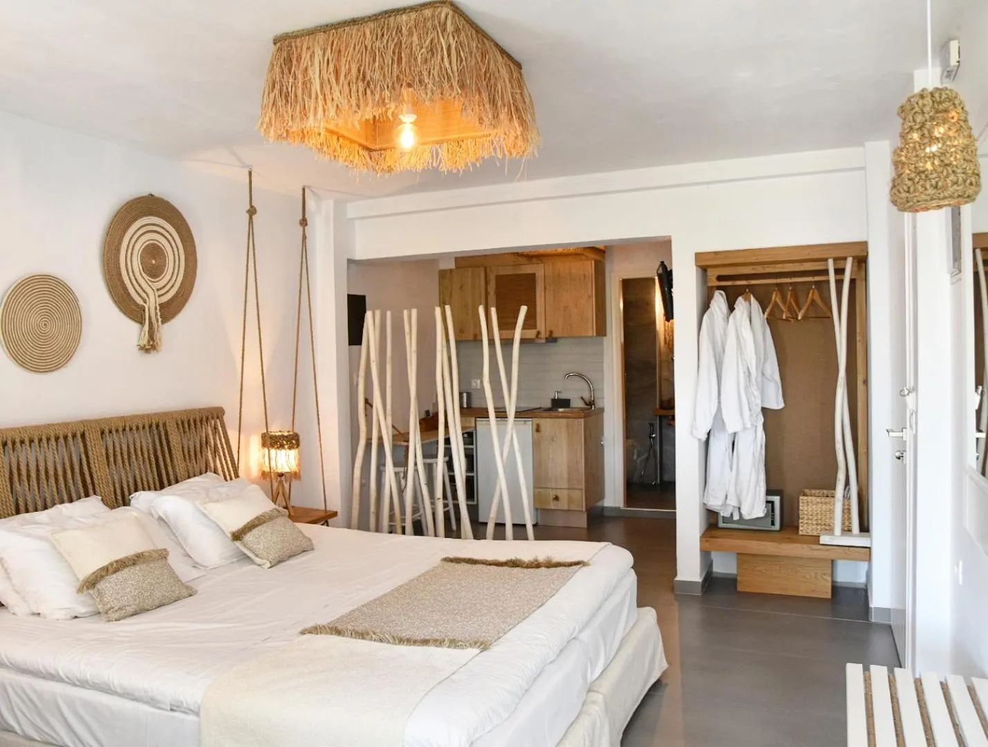 Photo of the whole room, Bed in Angelos Design Suites