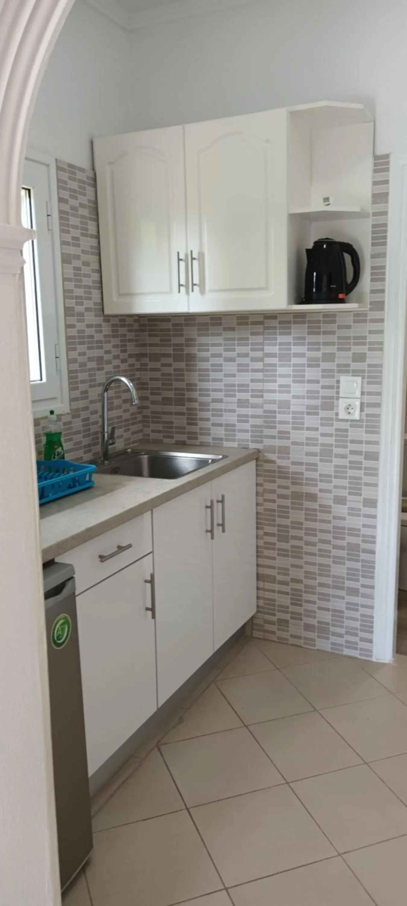 Kitchen or kitchenette in Dimitra Apartments G