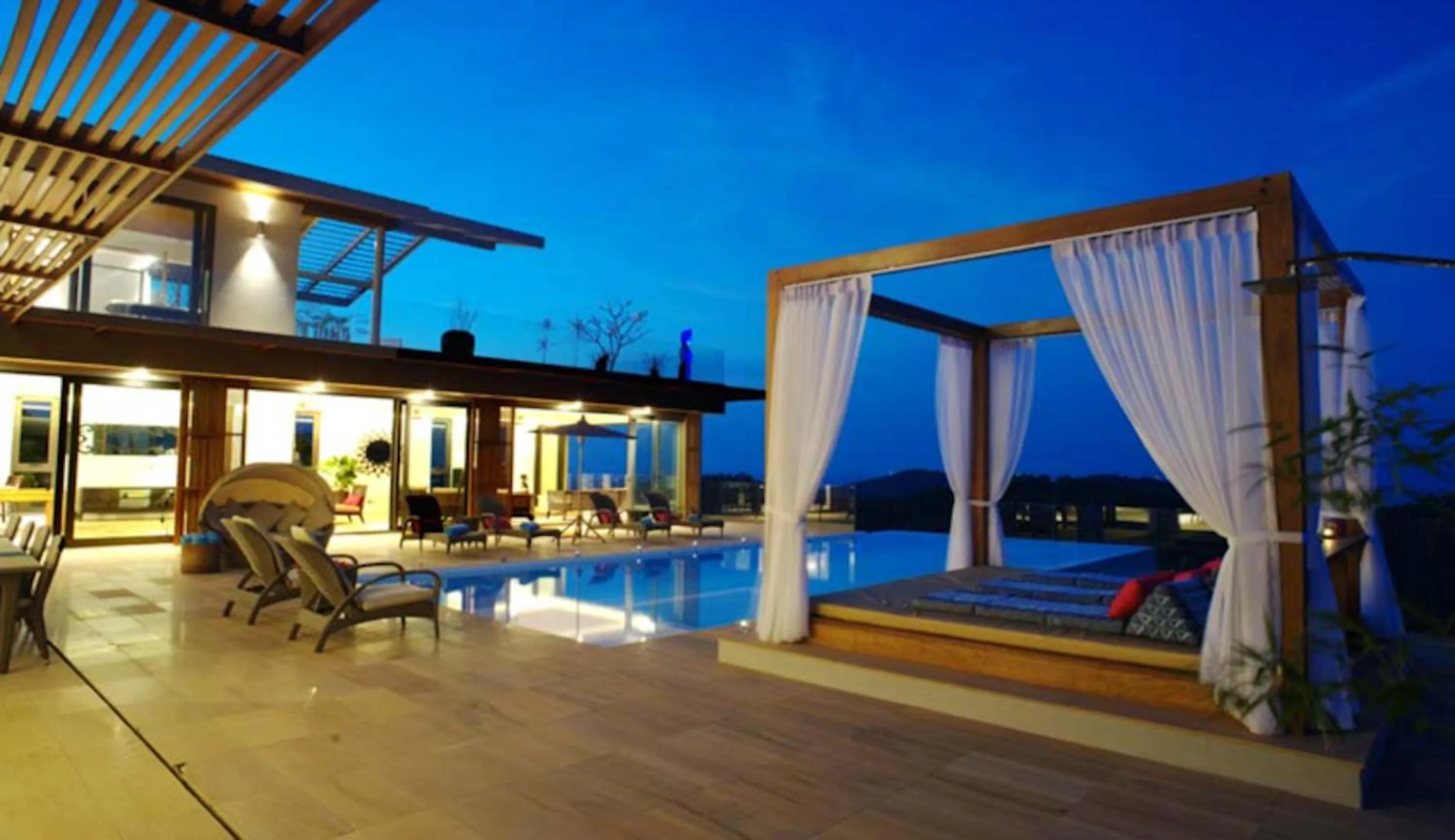 Patio in 9 Bedroom Sea Blue View Villa - 5 Star with Staff SDV080A-By Samui Dream Villas